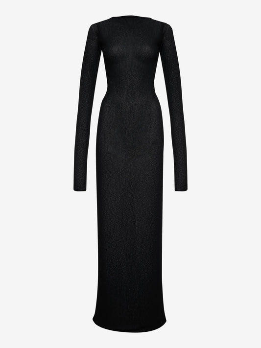 SHEER KNIT DRESS