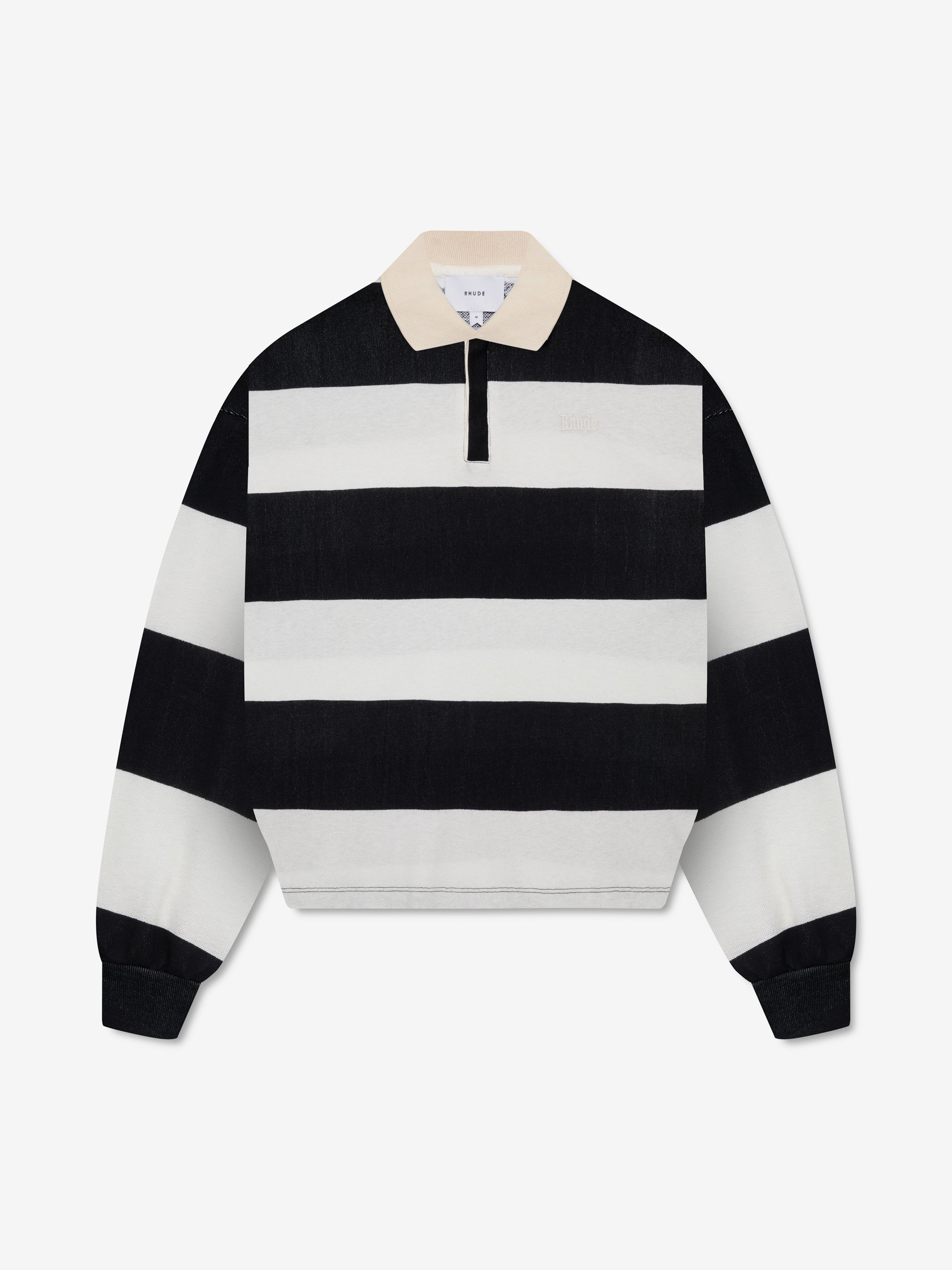 STRIPED PIQUE POLO