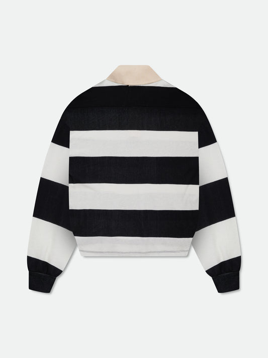 STRIPED PIQUE POLO
