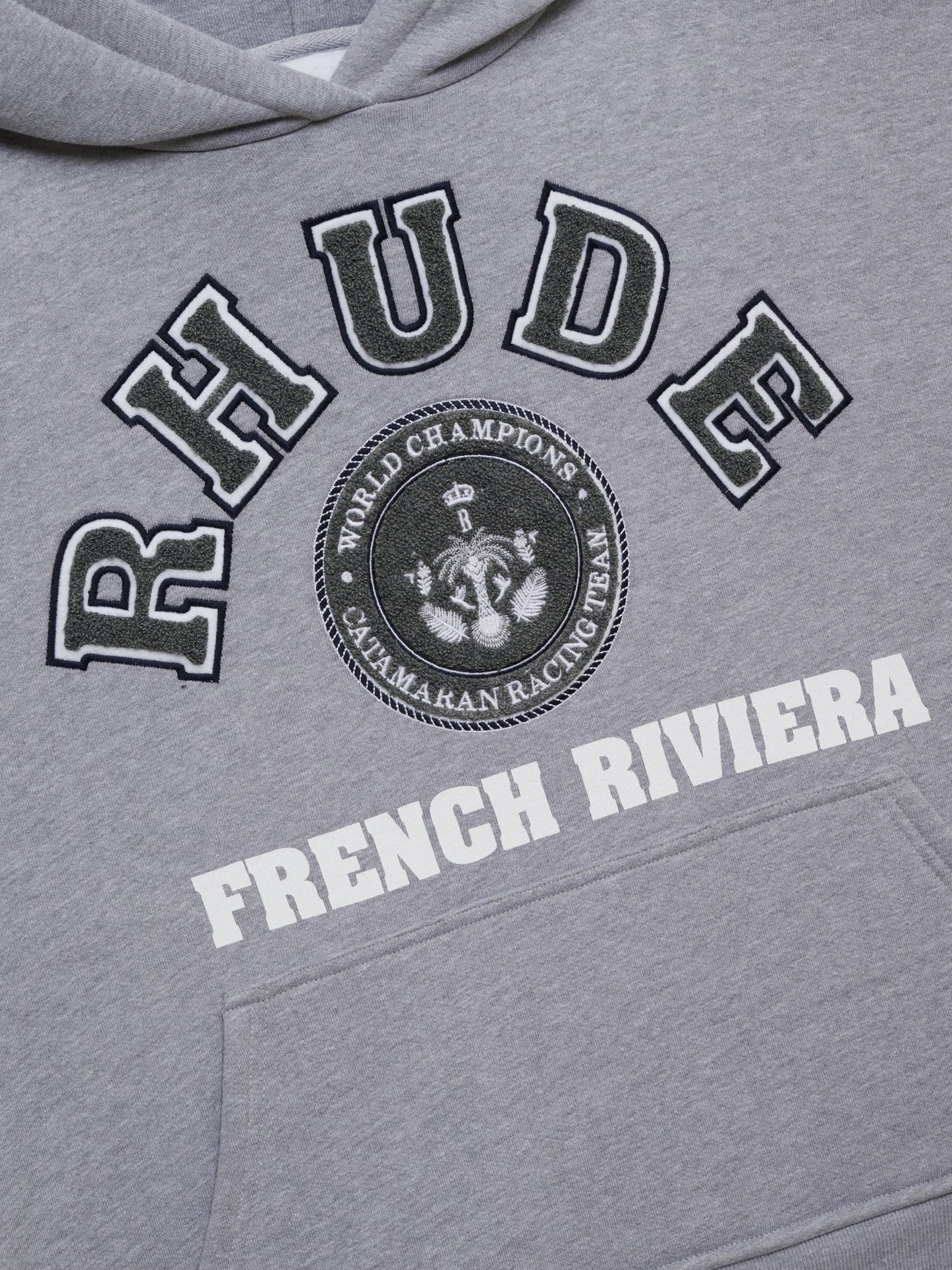RHUDE FRENCH RIVIERA PATCH HOODIE