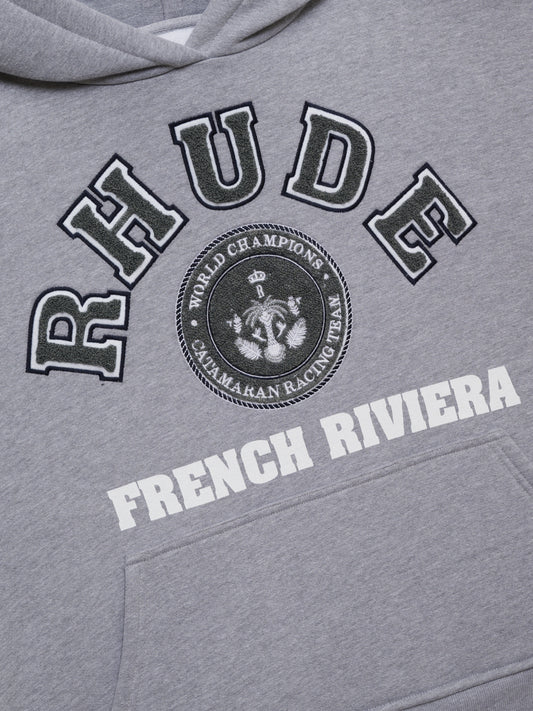 RHUDE FRENCH RIVIERA PATCH HOODIE