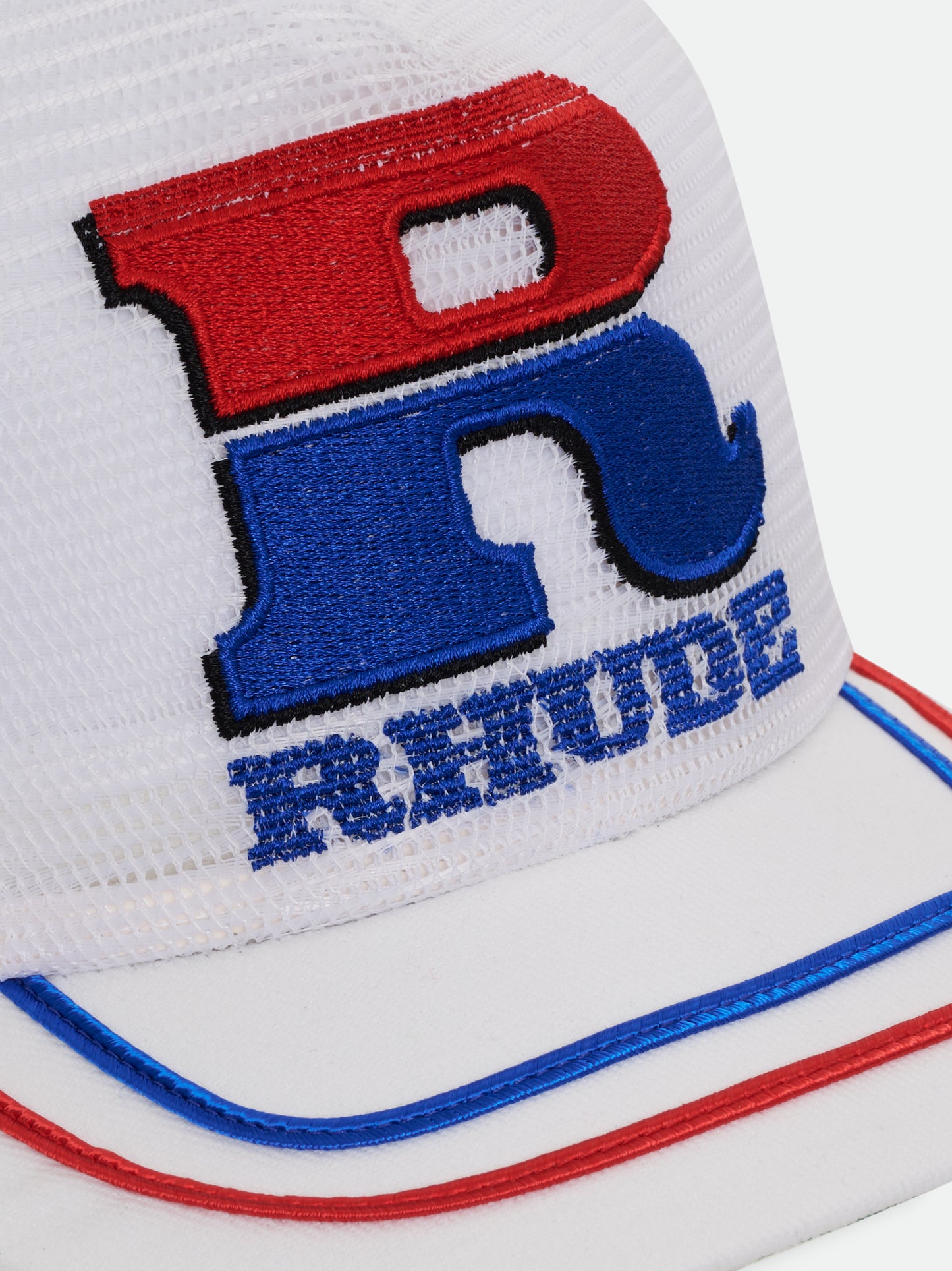 SPLIT PETROL LOGO MESH TRUCKER HAT