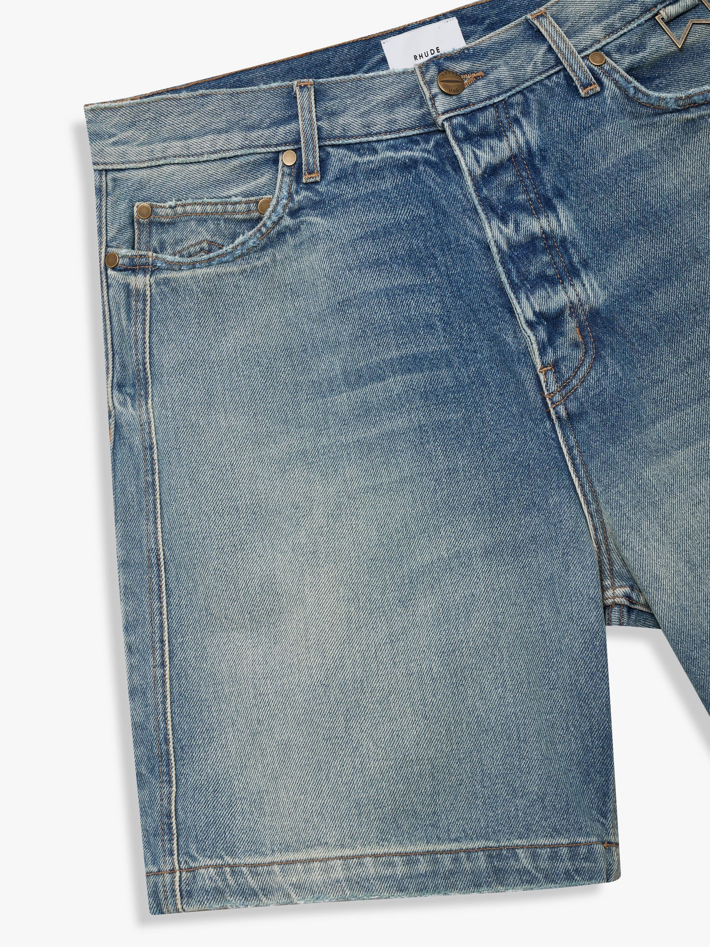 BOXY TRAXEDO DENIM SHORT