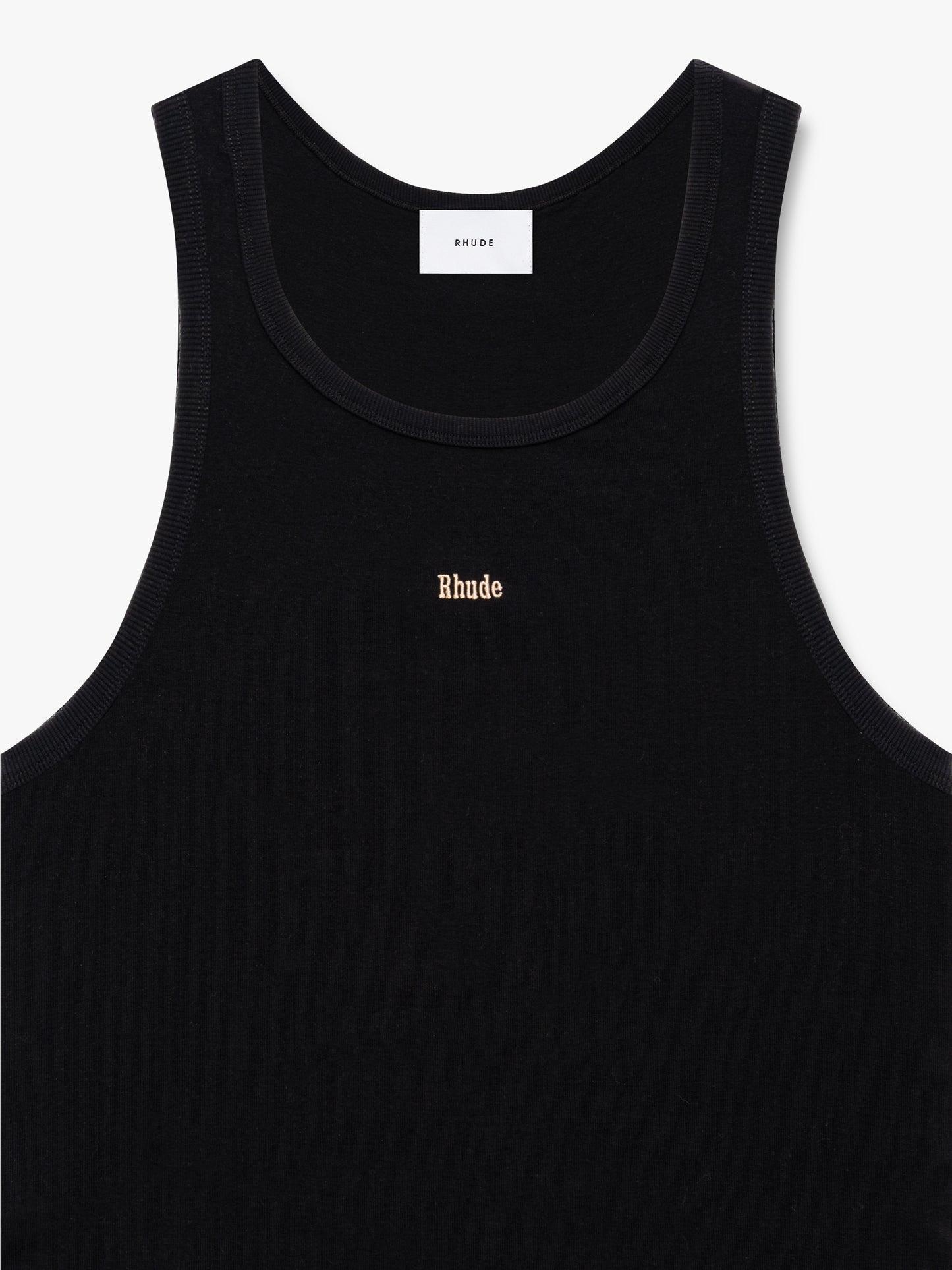 LOGO RIBBED TANK TOP