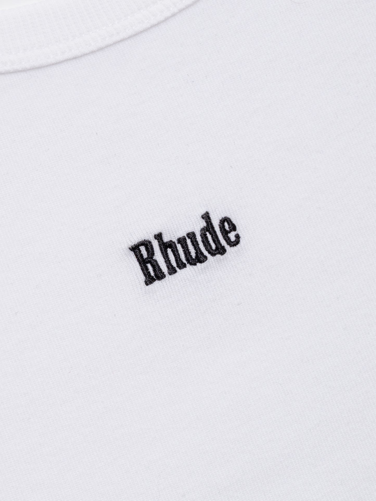 LOGO RIBBED TANK TOP