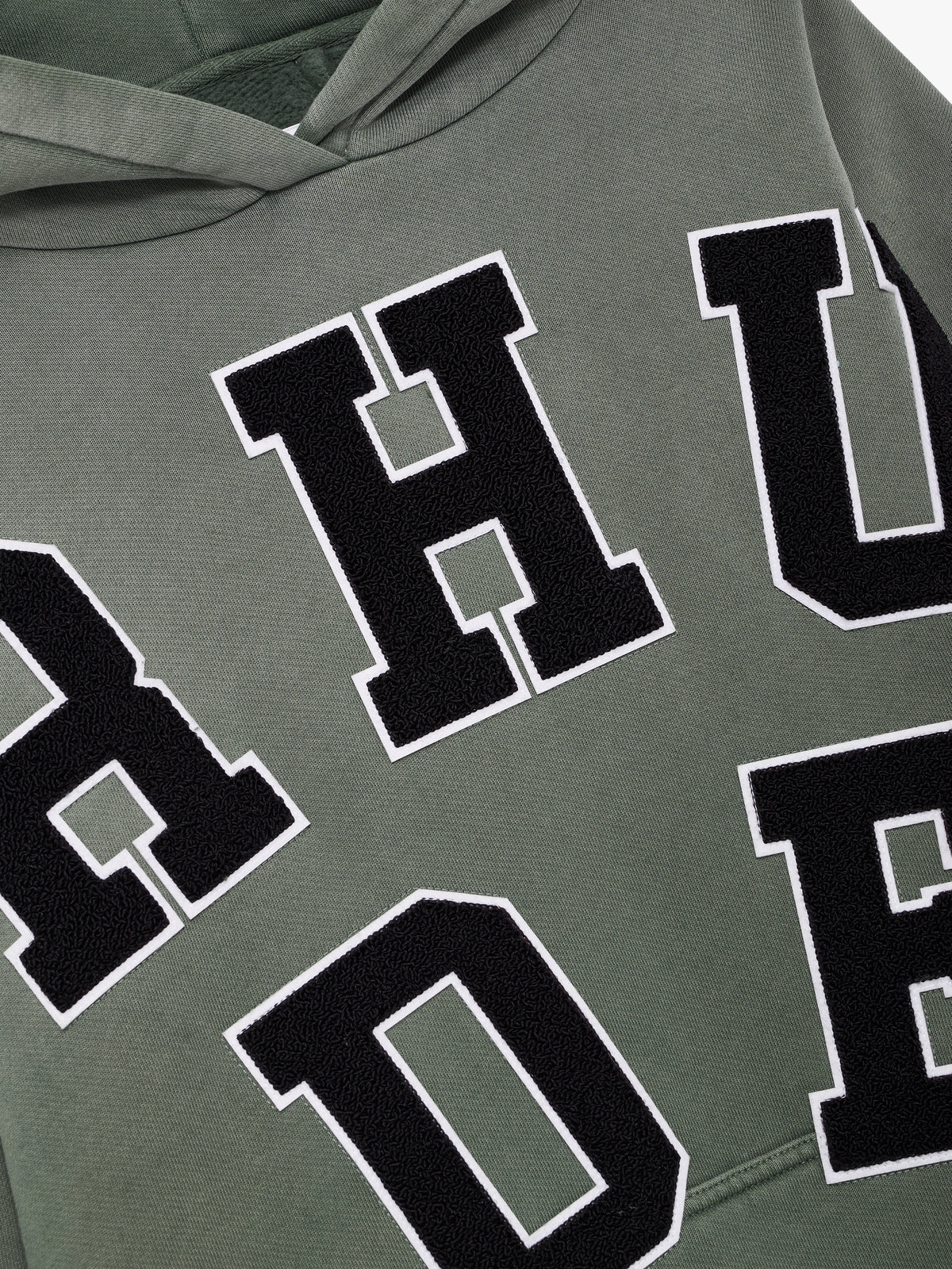 RHUDE CHENILLE PATCH LOGO HOODIE