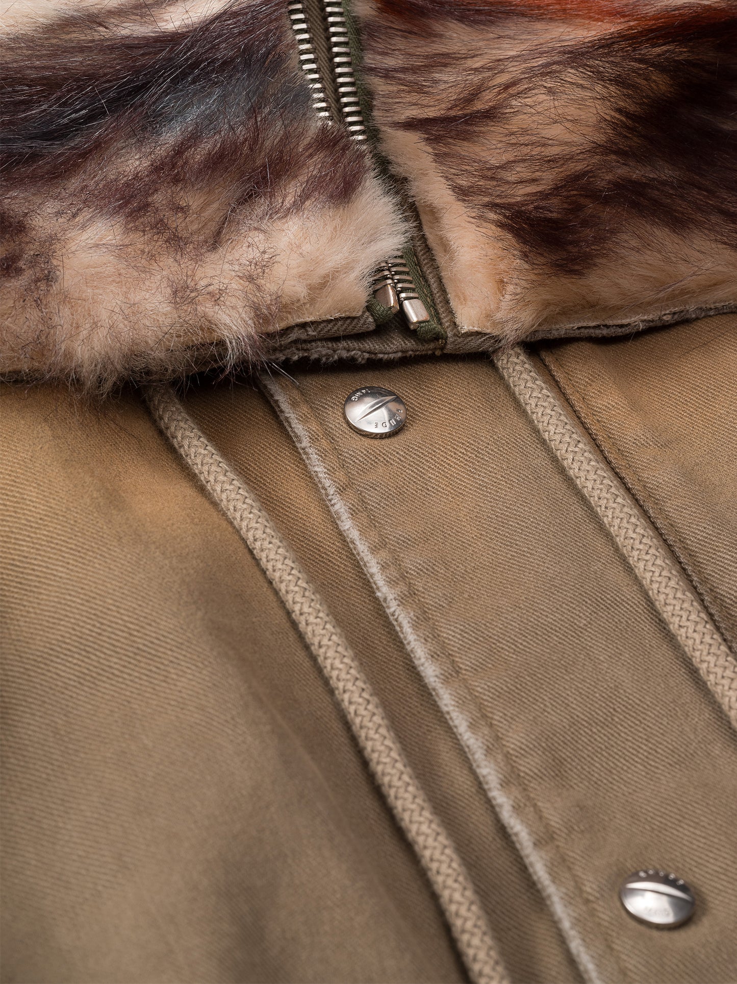 FUR HOODED PARKA JACKET