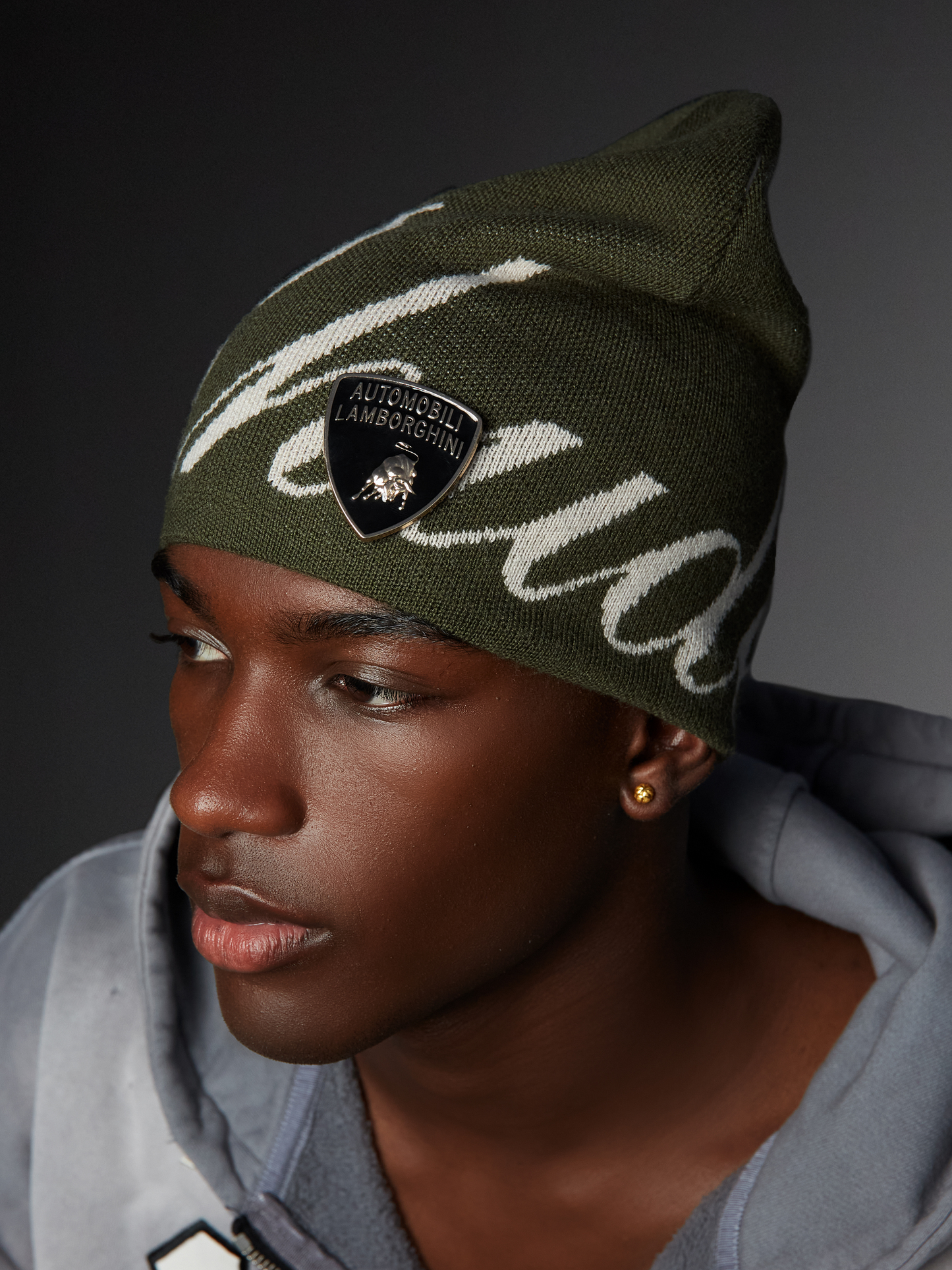 LAMBORGHINI RHUDE SCRIPT KNIT BEANIE