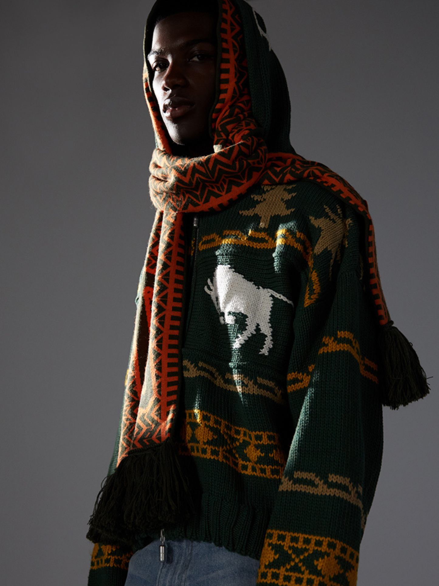 LAMBORGHINI 63 KNITTED SCARF