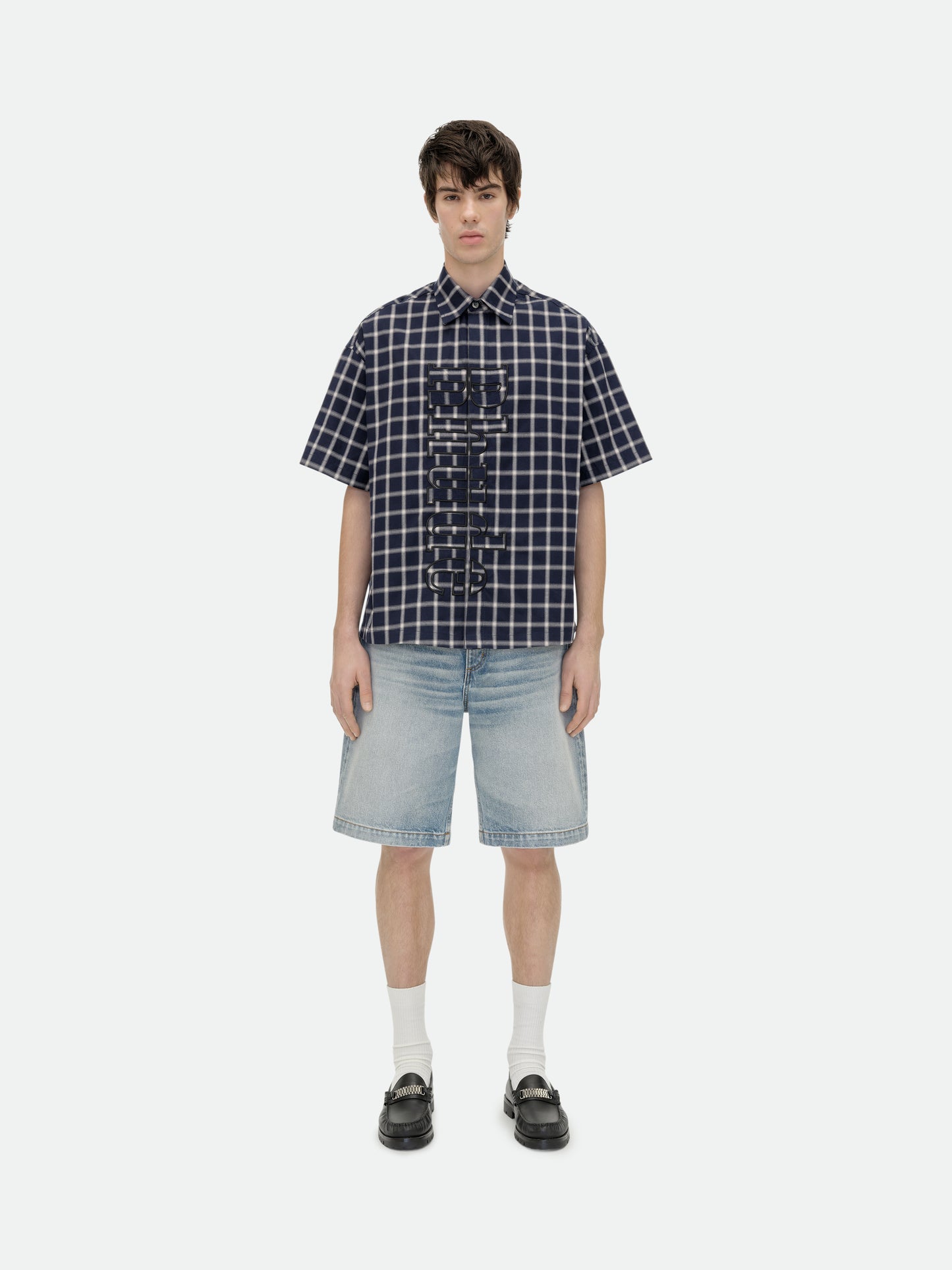 RHUDE VERT LOGO SHIRT