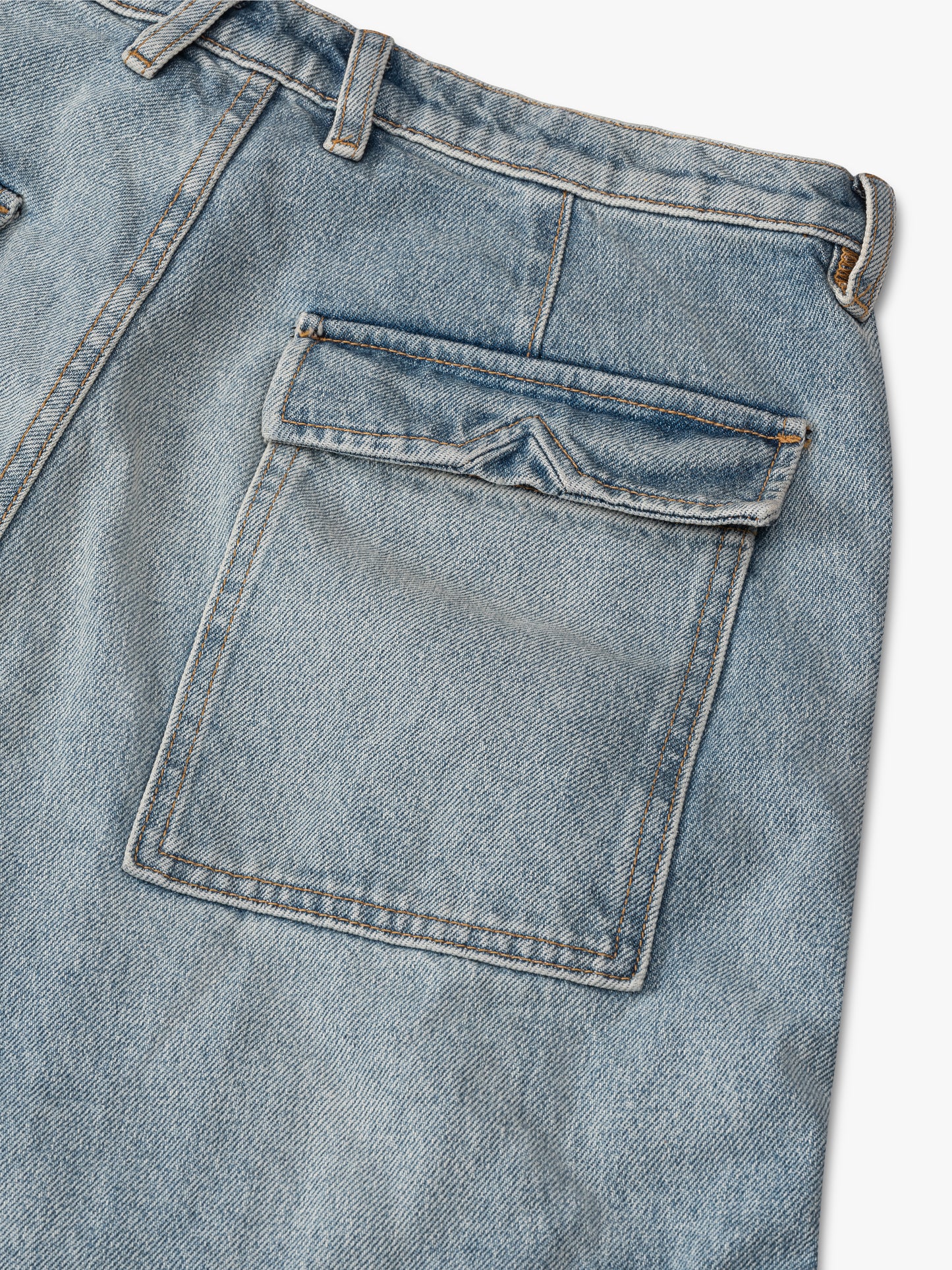 REZA DENIM DOUBLE KNEE PANT