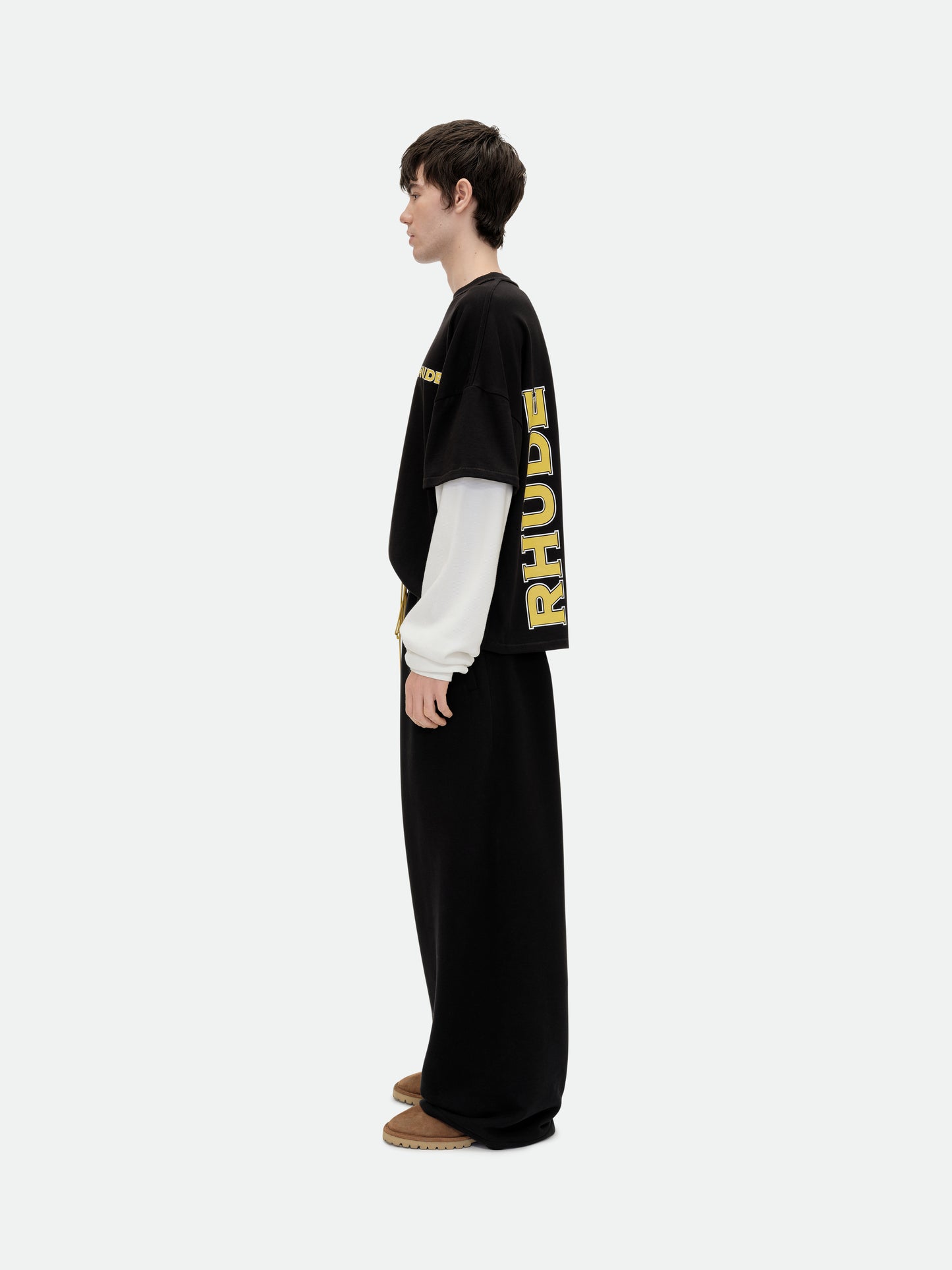 RHUDE STEEL DOUBLE-LAYERED TEE