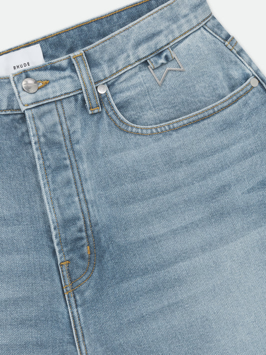 "PACK" LOGO WIDE LEG DENIM