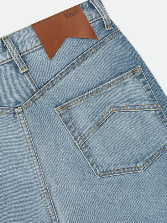 "PACK" LOGO WIDE LEG DENIM