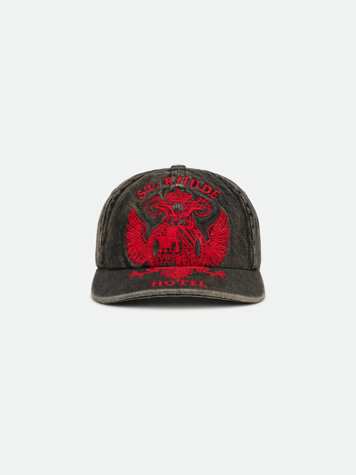 ST. RHUDE SEAL DENIM CURVED BRIM HAT