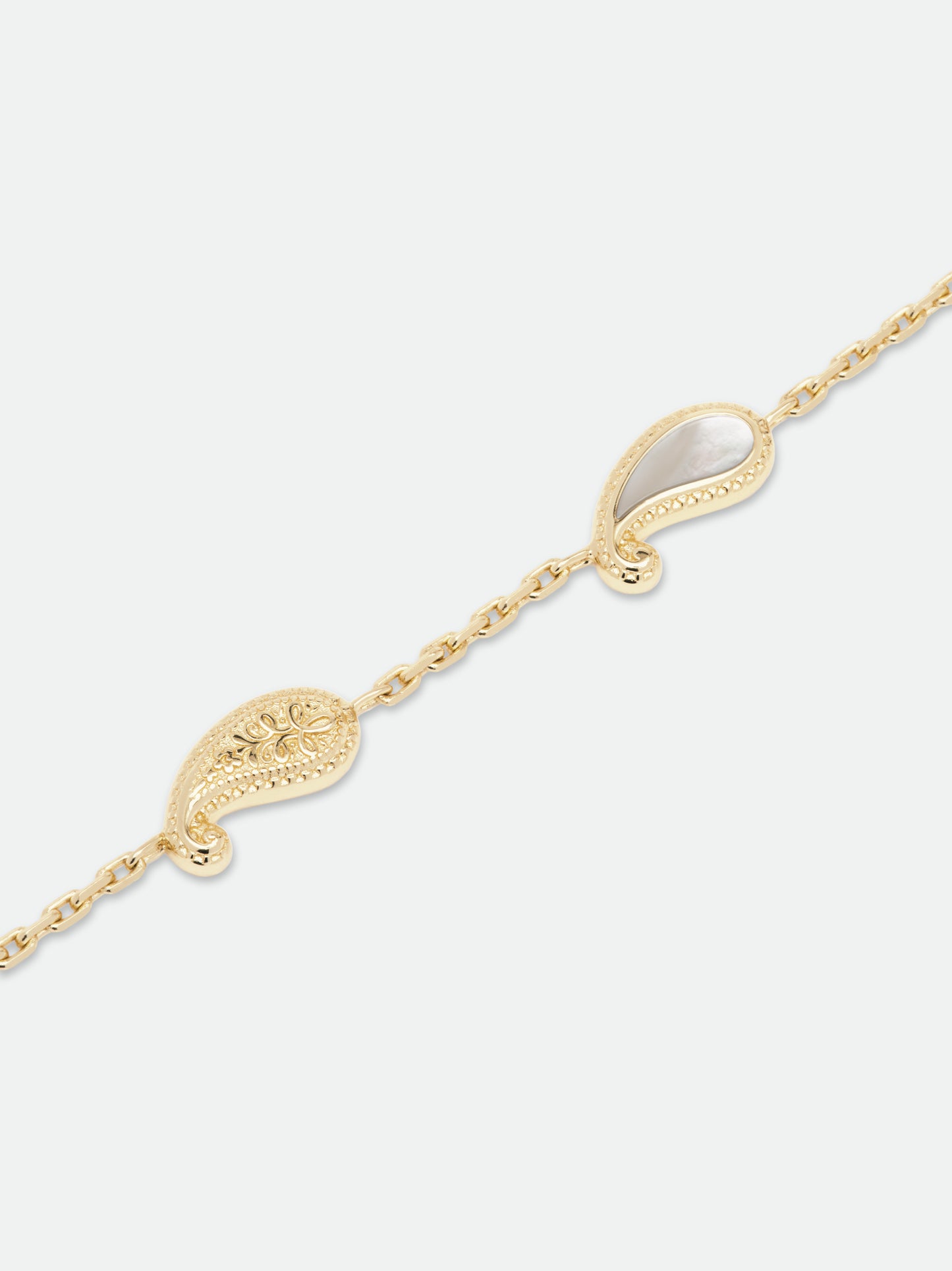 TEARS OF JOY BRACELET — GOLD/MOTHER OF PEARL