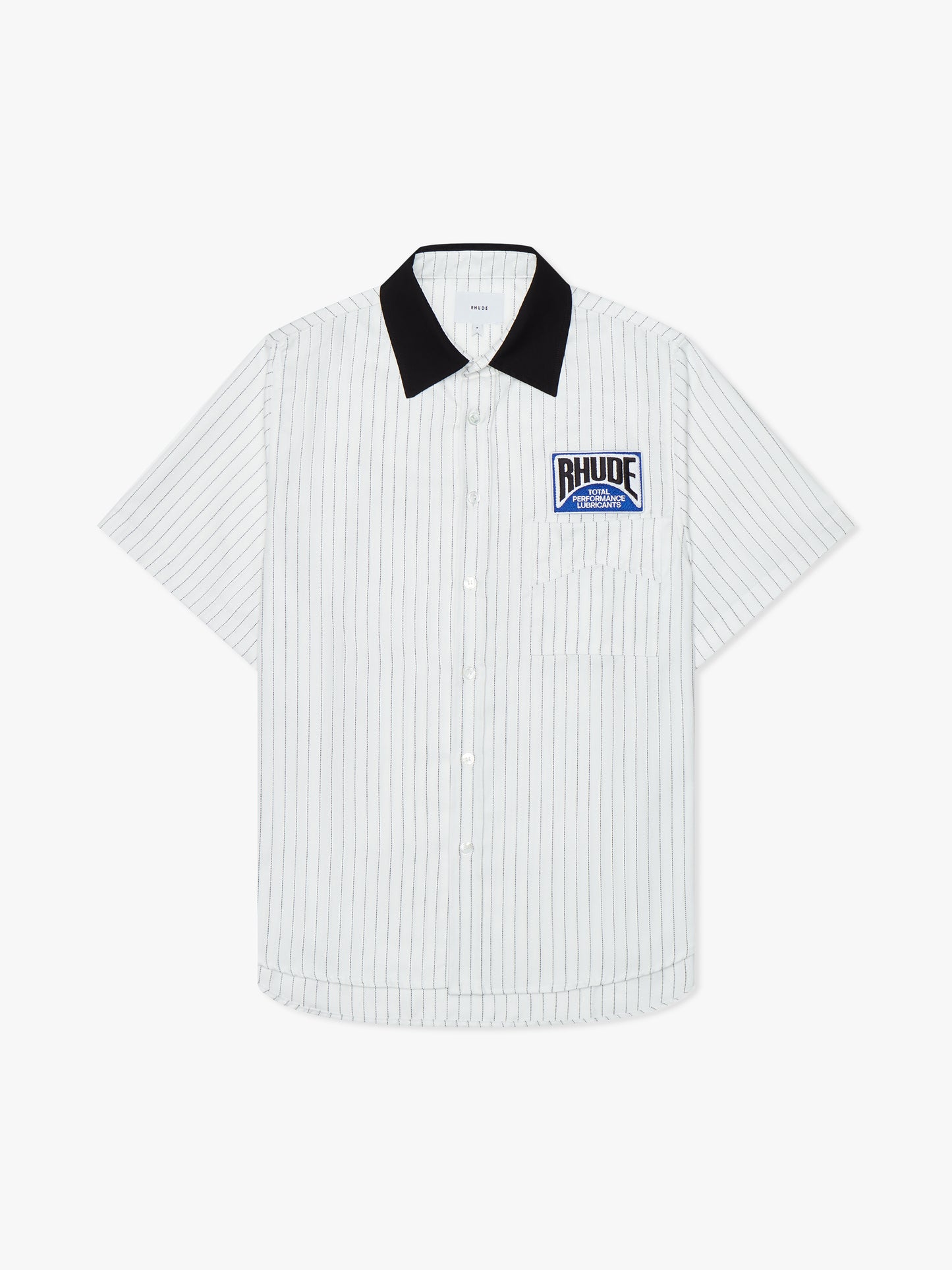 TWILL STRIPE MECHANIC BUTTON DOWN