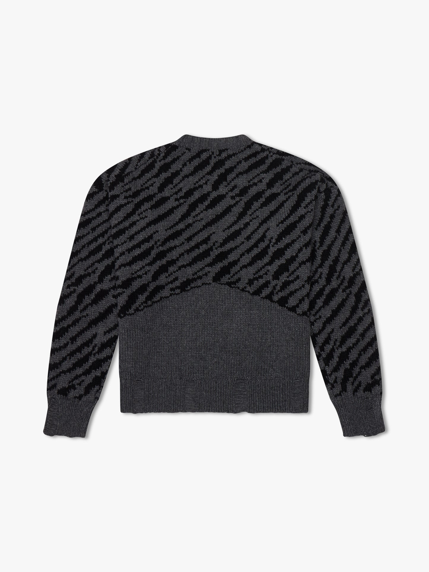 ZEBRA KNIT CREWNECK