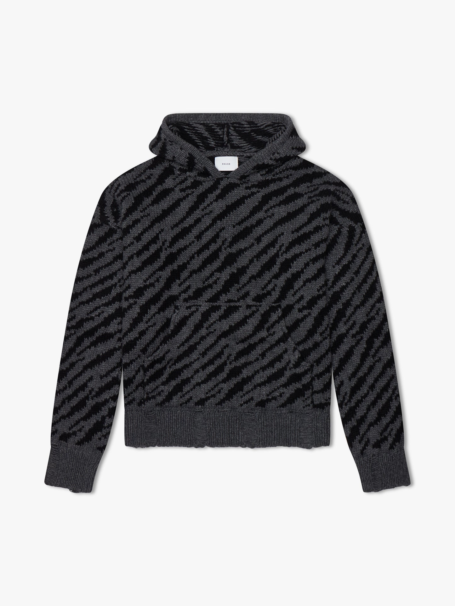 ZEBRA KNIT HOODIE