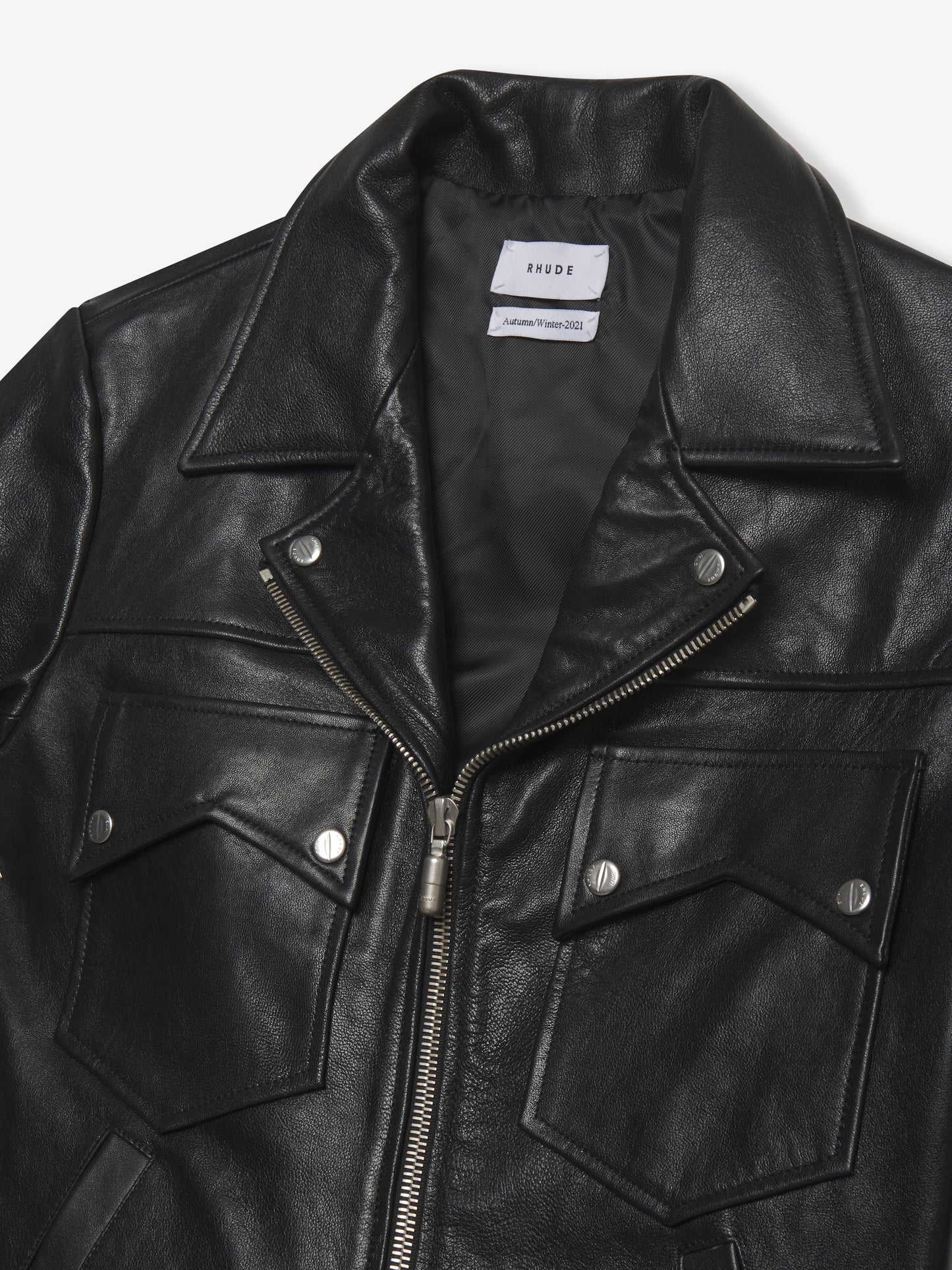 LEATHER BLOUSON JACKET