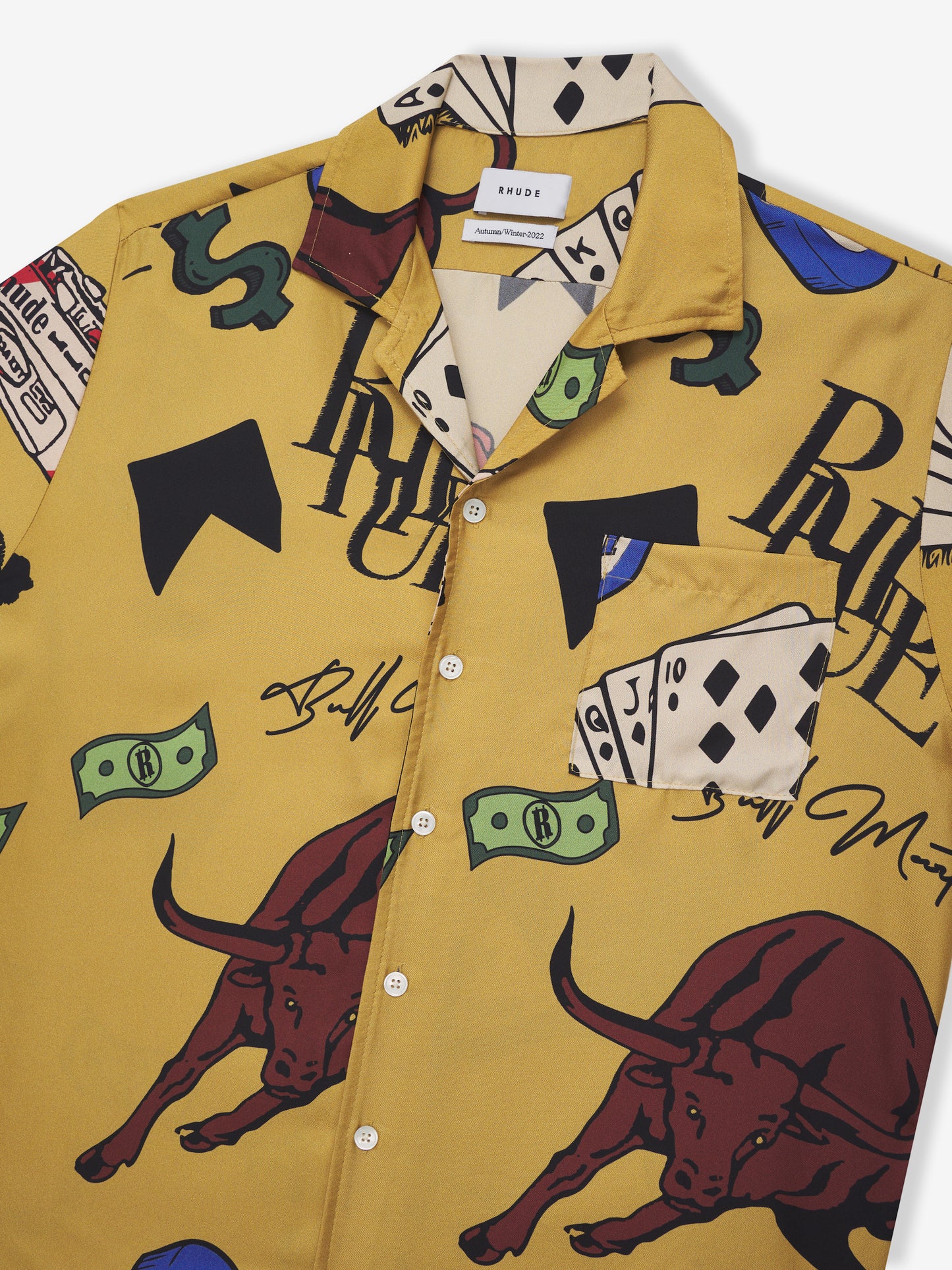 SILK DOODLE SS BUTTON UP