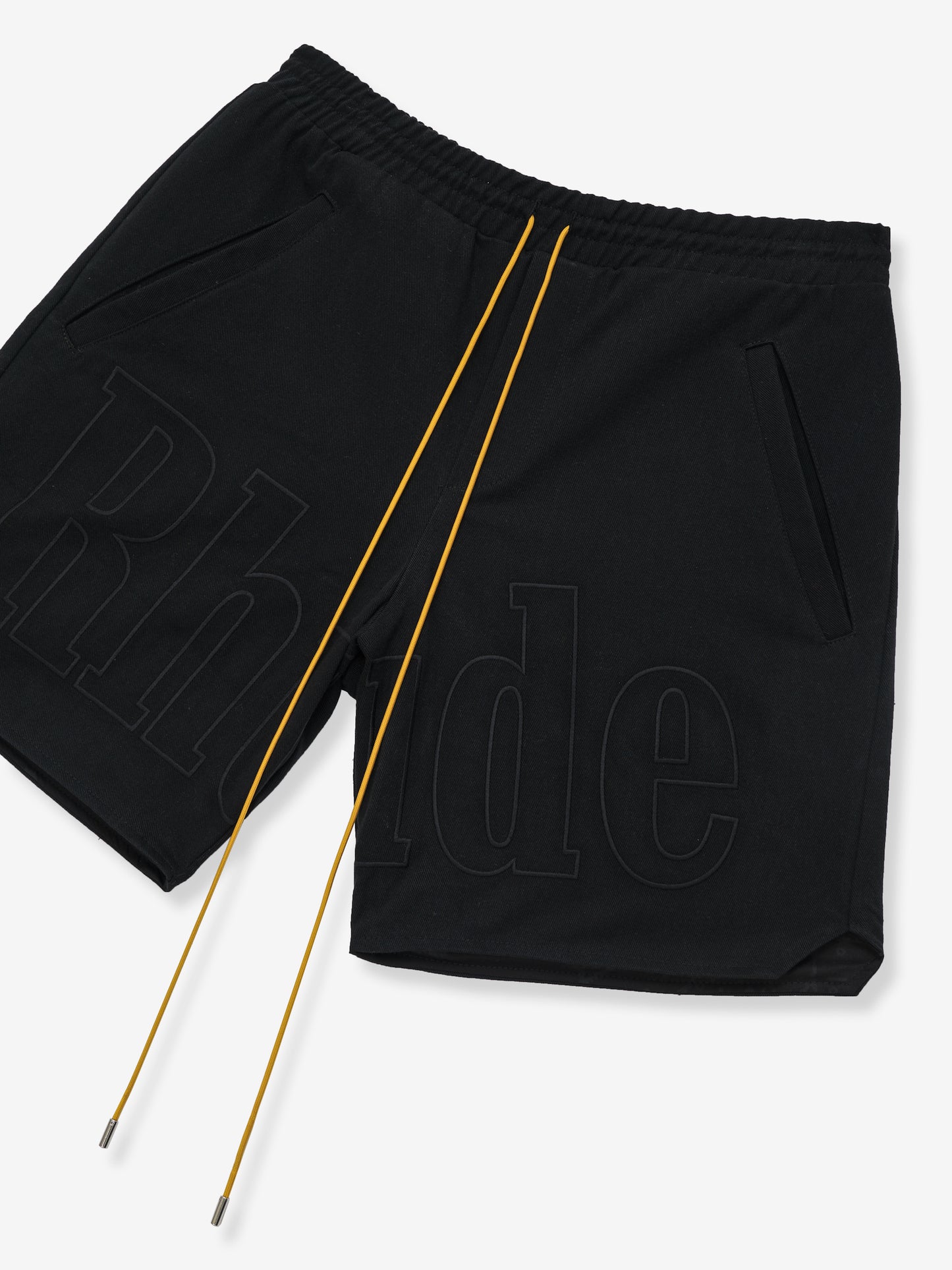EMBROIDERED TWILL LOGO SHORTS
