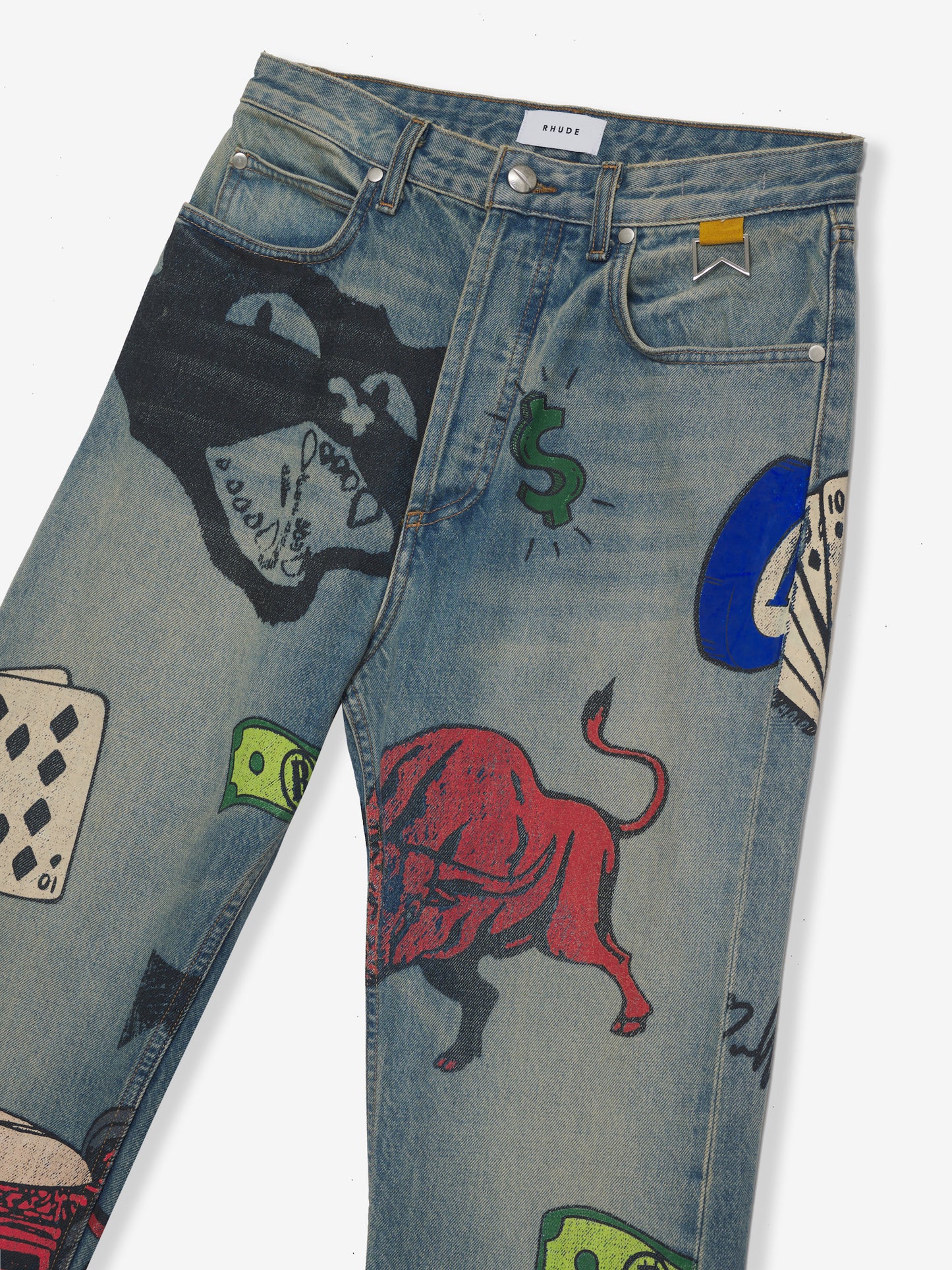 DOODLE PRINT DENIM