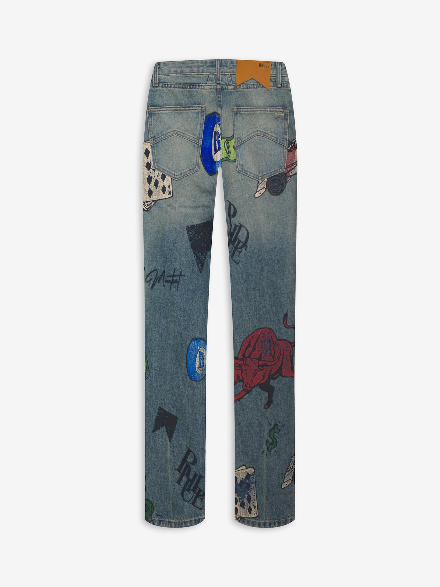DOODLE PRINT DENIM