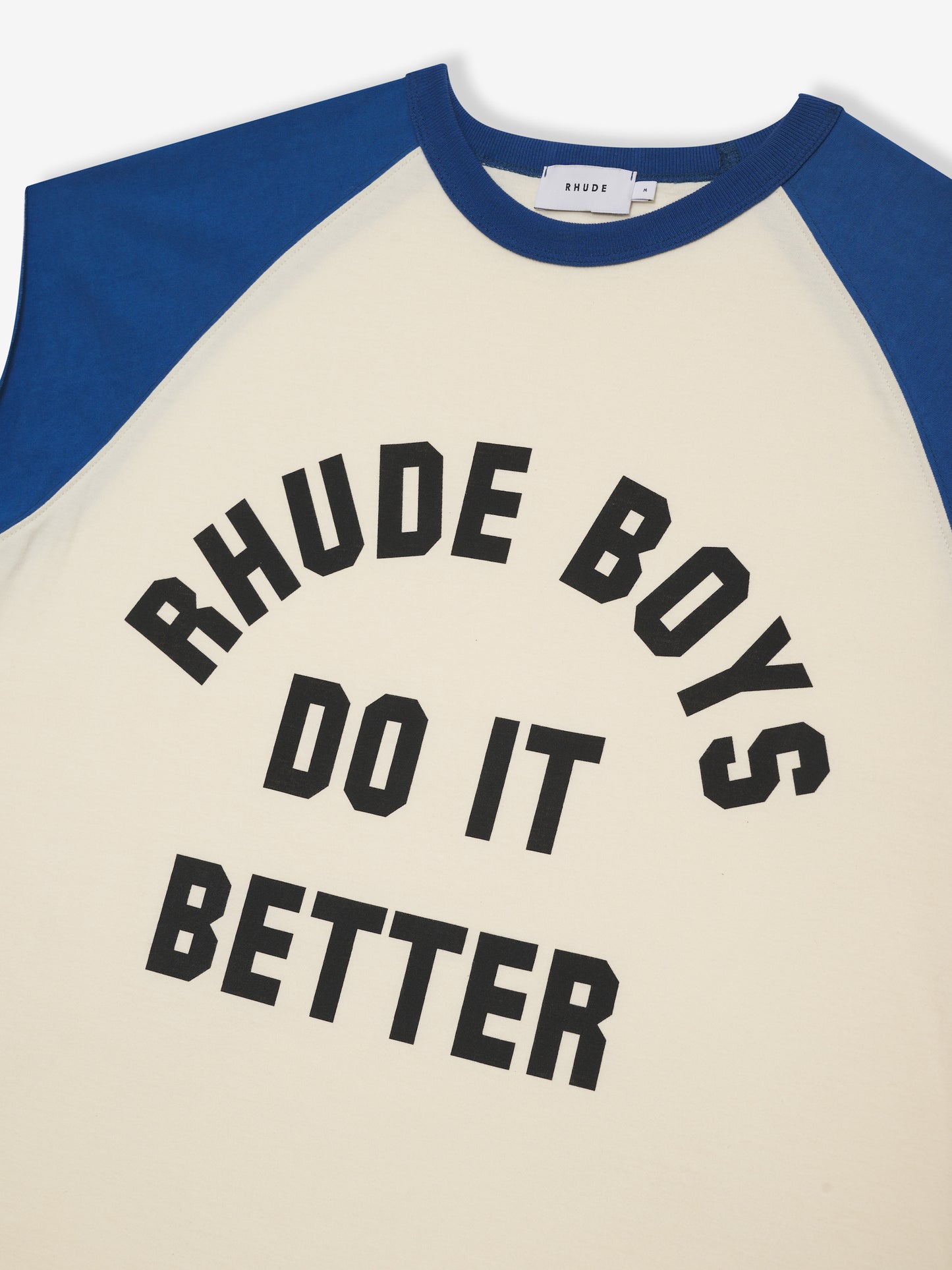 RHUDE BOYS CUTOFF RAGLAN TEE