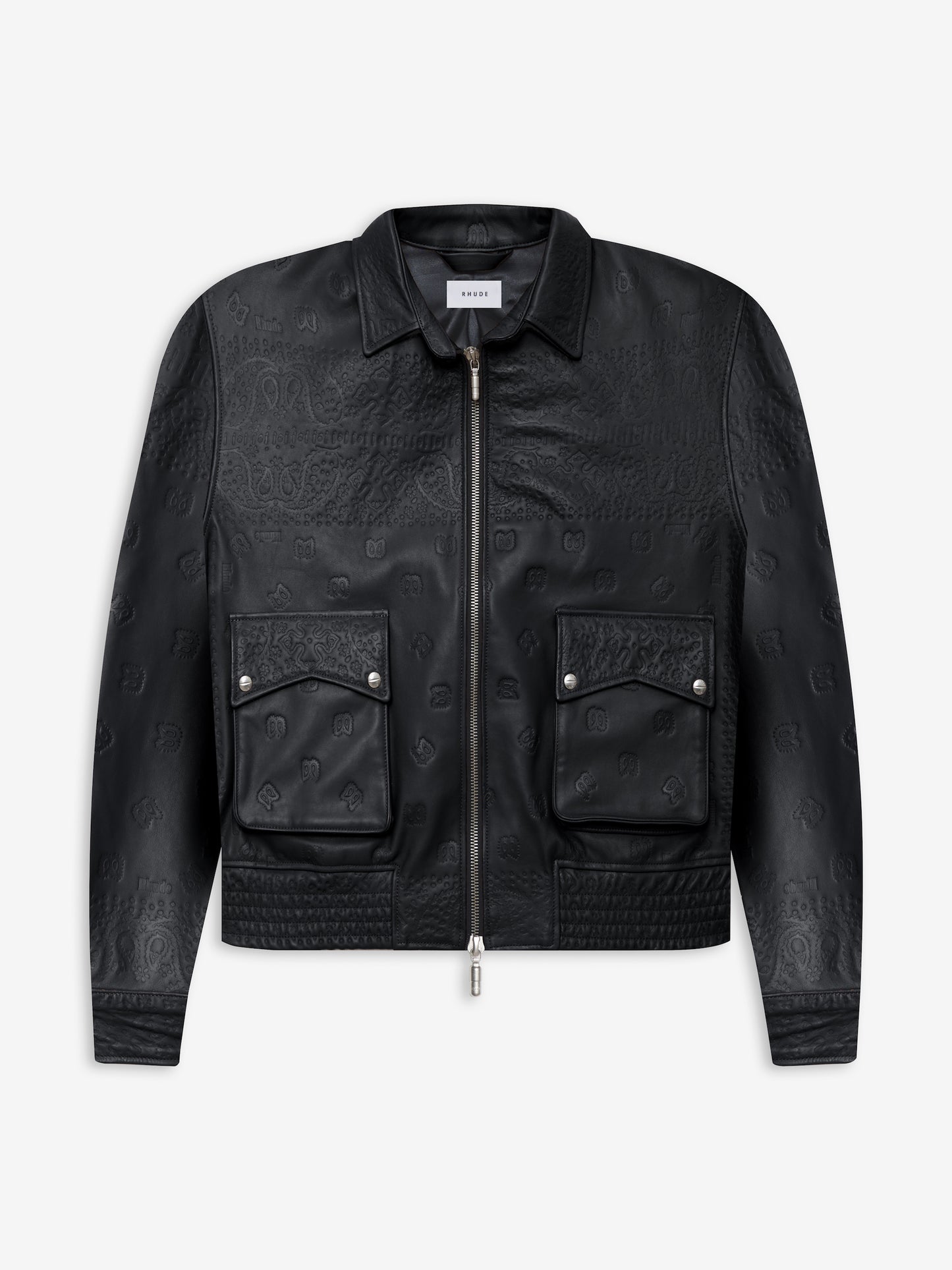 EMBOSSED BLOUSON SUITING JACKET