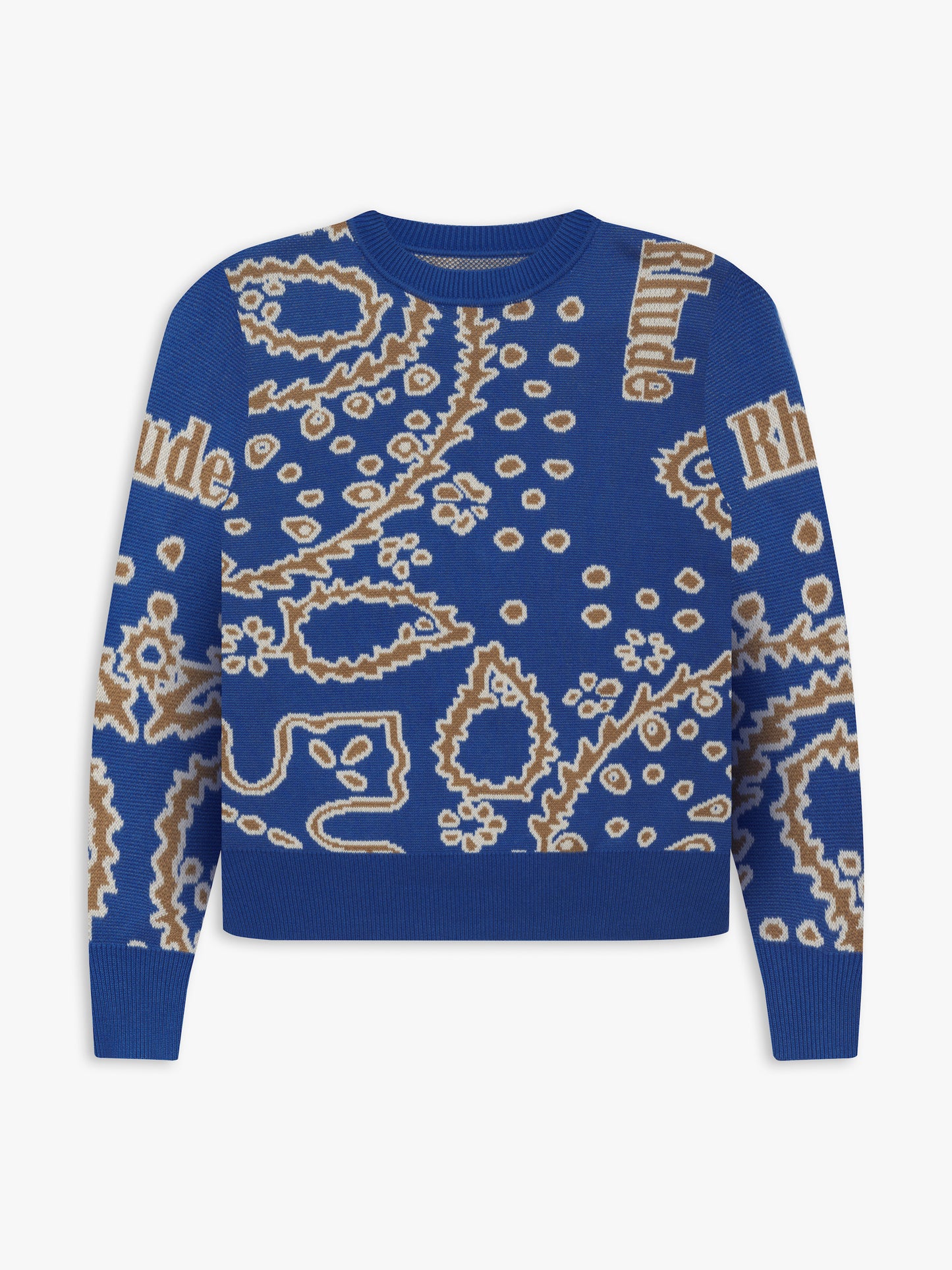BANDANA KNIT CREWNECK