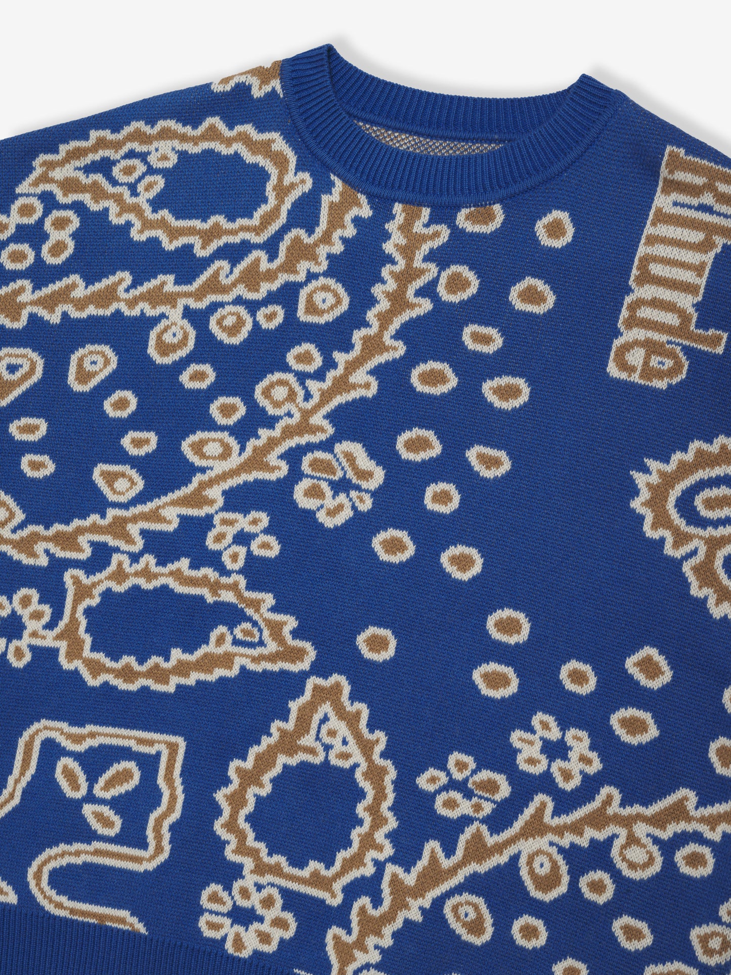 BANDANA KNIT CREWNECK