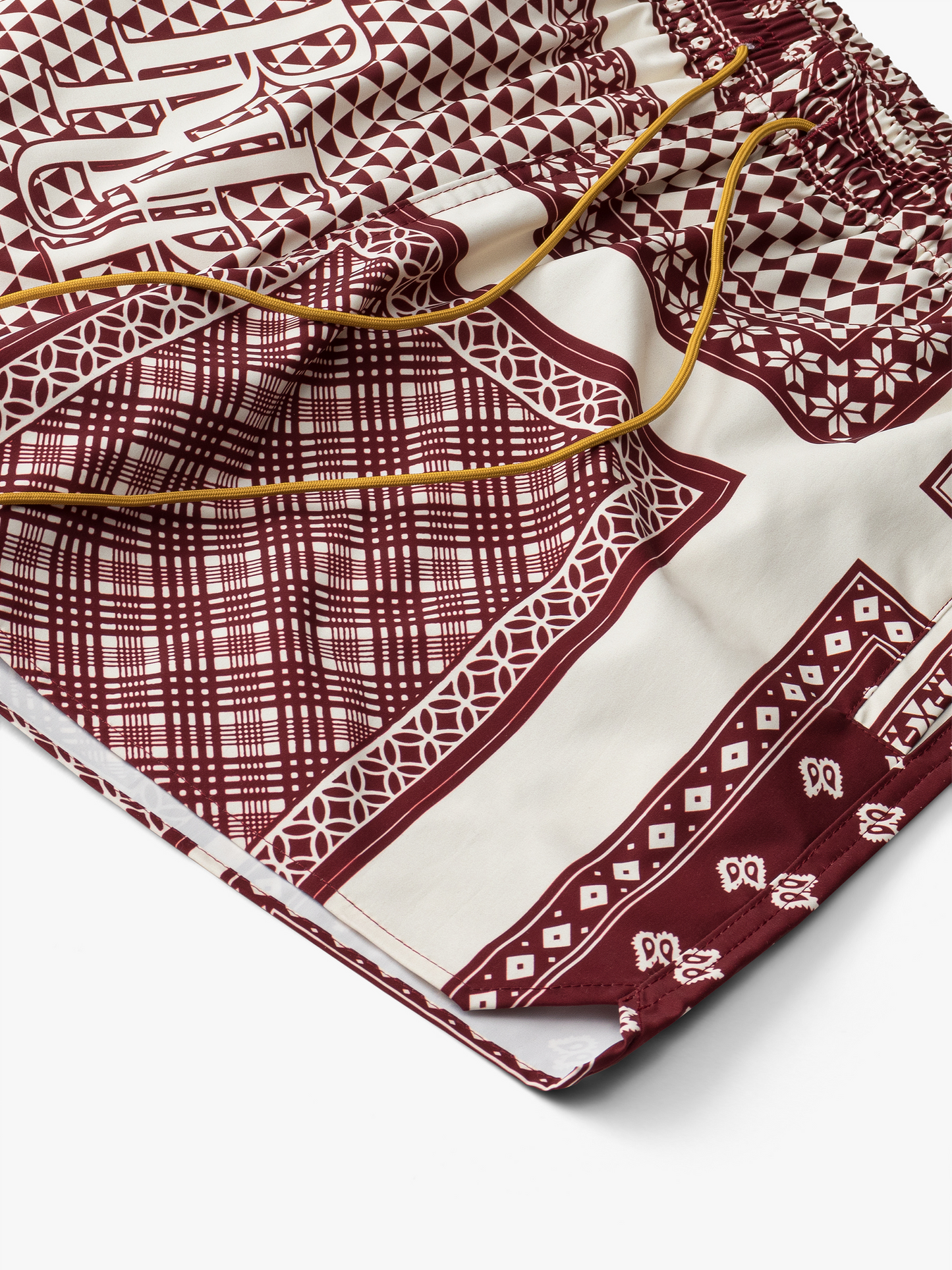 CARD PRINT SWIM TRUNKS