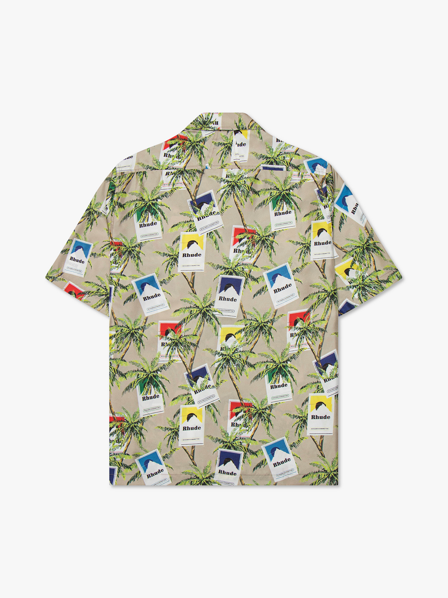 CIGARETTE PRINT BUTTON UP