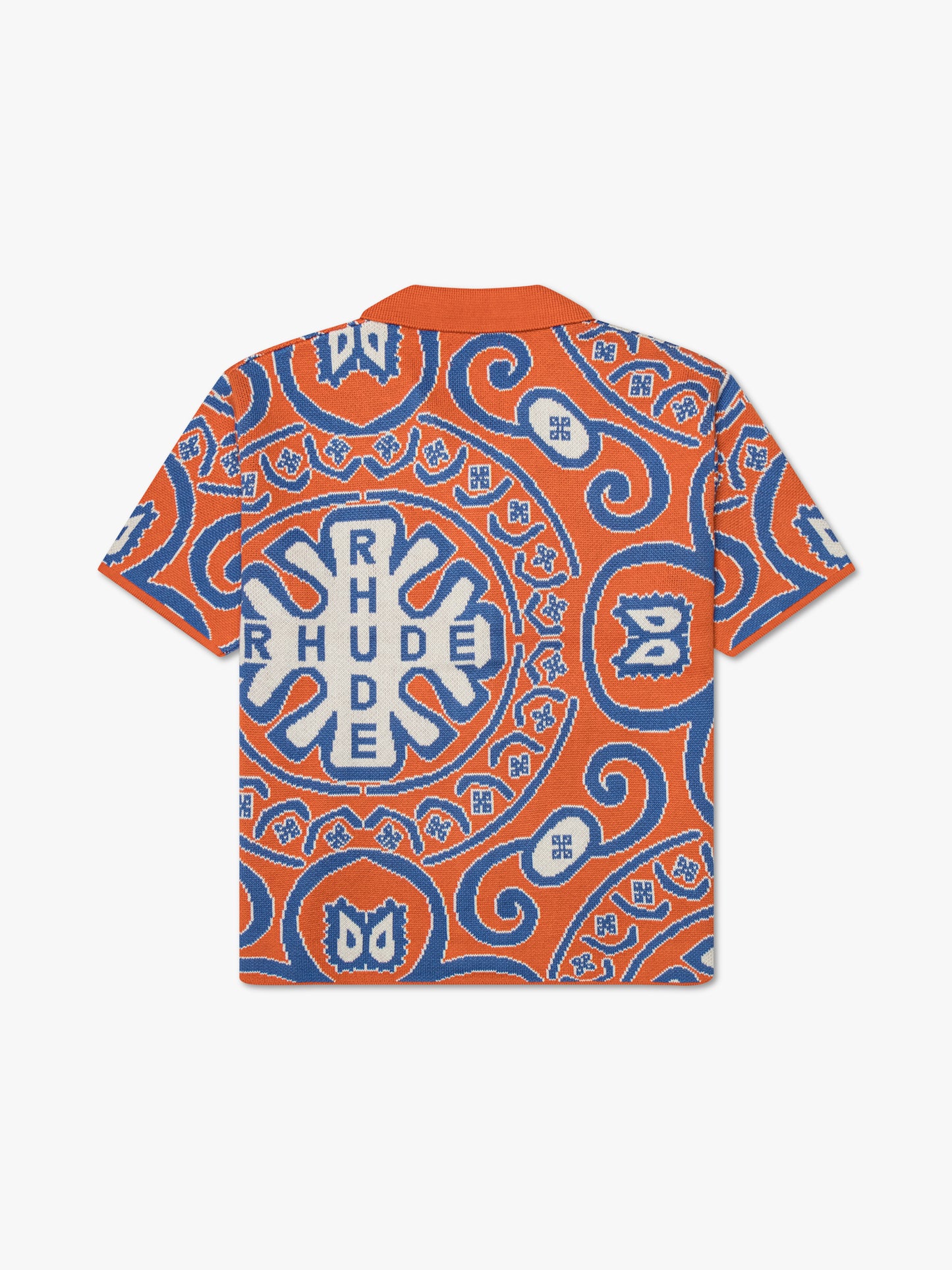 KNIT TILE BUTTON UP SHIRT