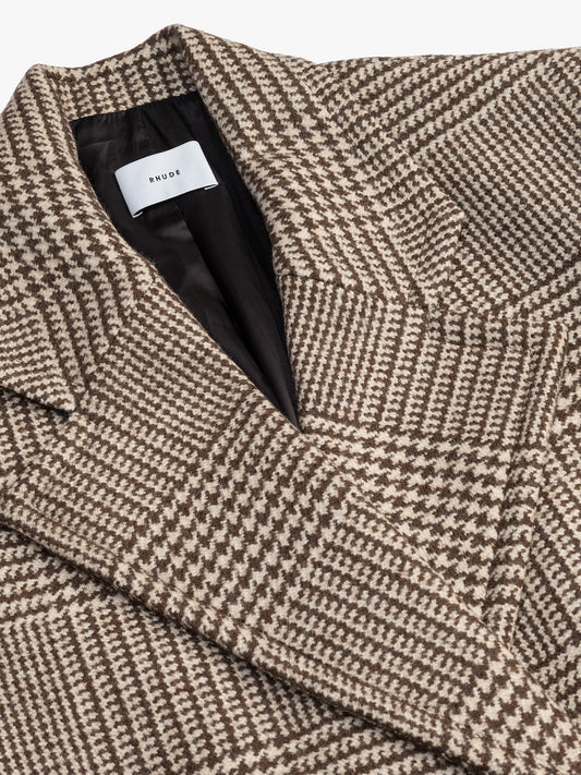 WOOL HOUNDSTOOTH COAT