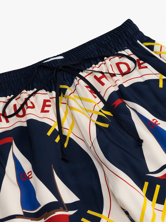 RHUDE FLAG SAIL SILK PANT