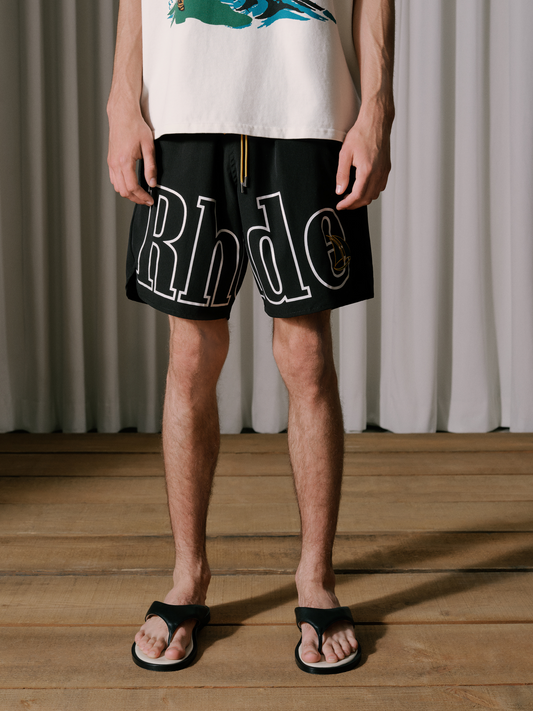 RHUDE ST.TROPEZ CREST LOGO SHORT