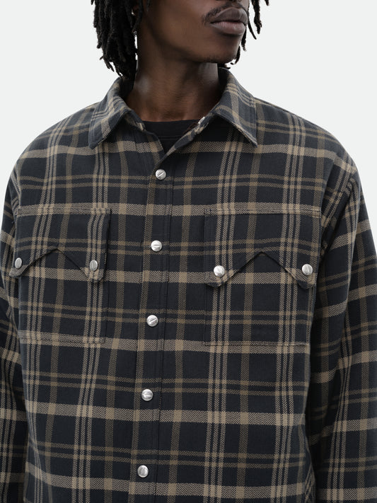 FLANNEL SHERPA OVERSHIRT