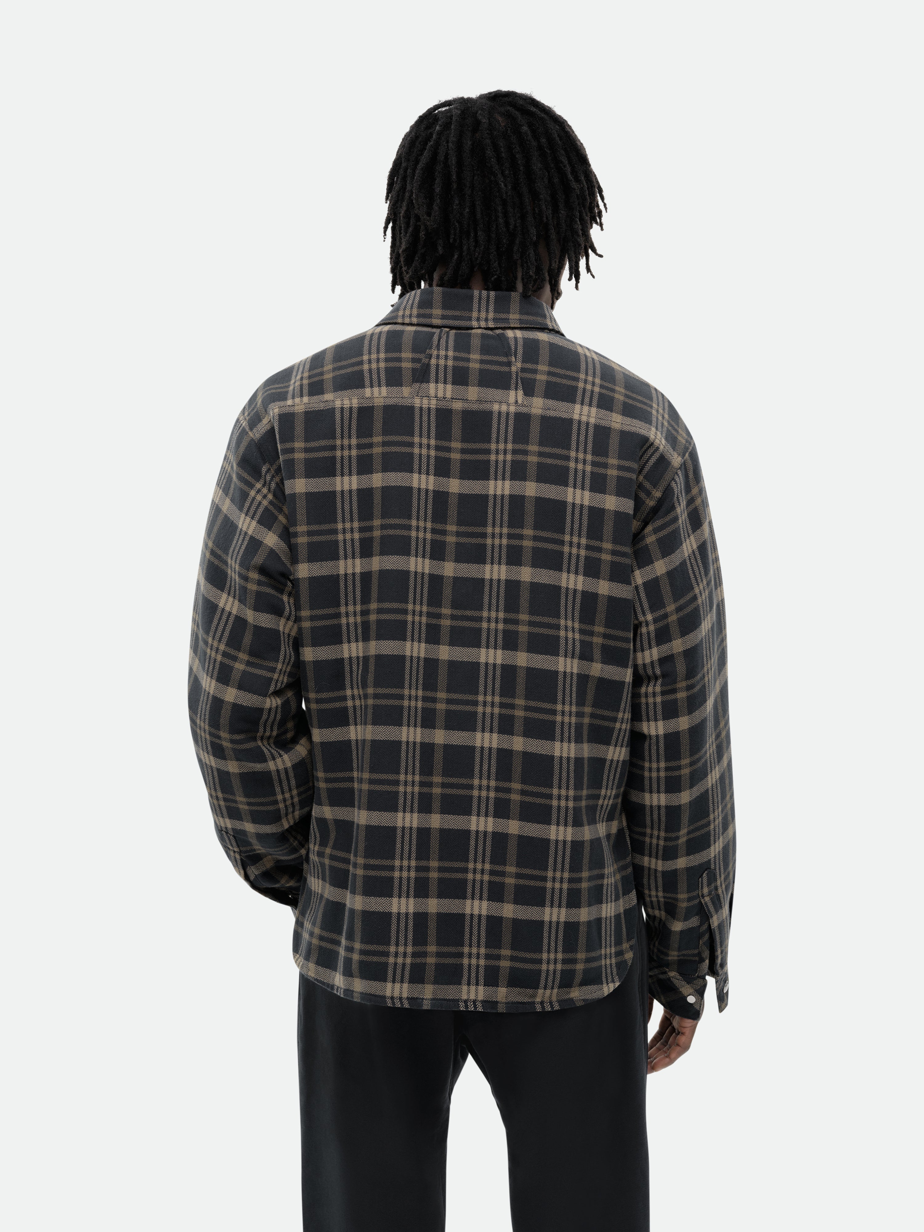 FLANNEL SHERPA OVERSHIRT