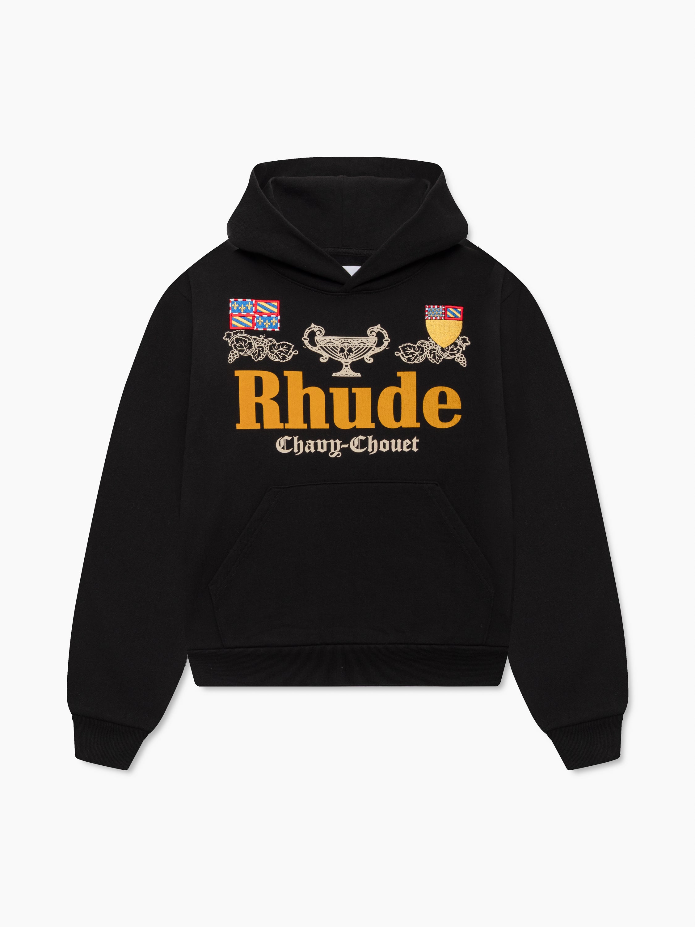 RHUDE x DOMAINE CHAVY-CHOUET PATCH HOODIE – R H U D E