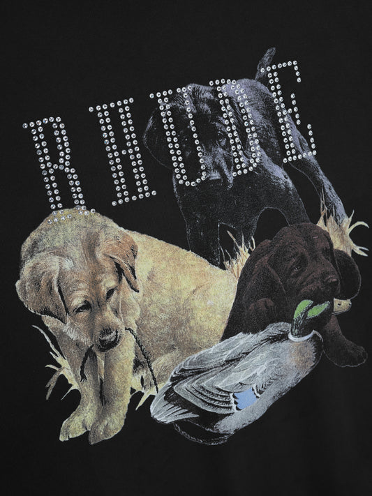 RHINESTONE HUNTING DOG TEE