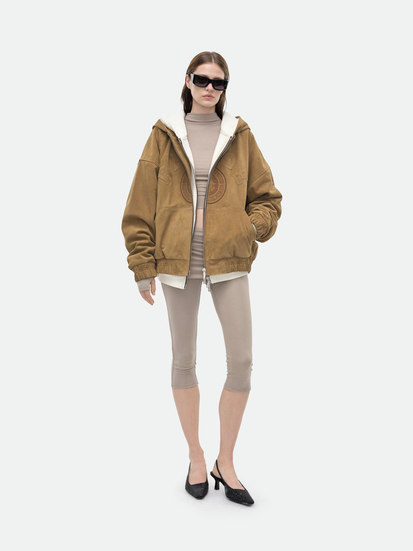 SUEDE RHUDE CREST HOODIE