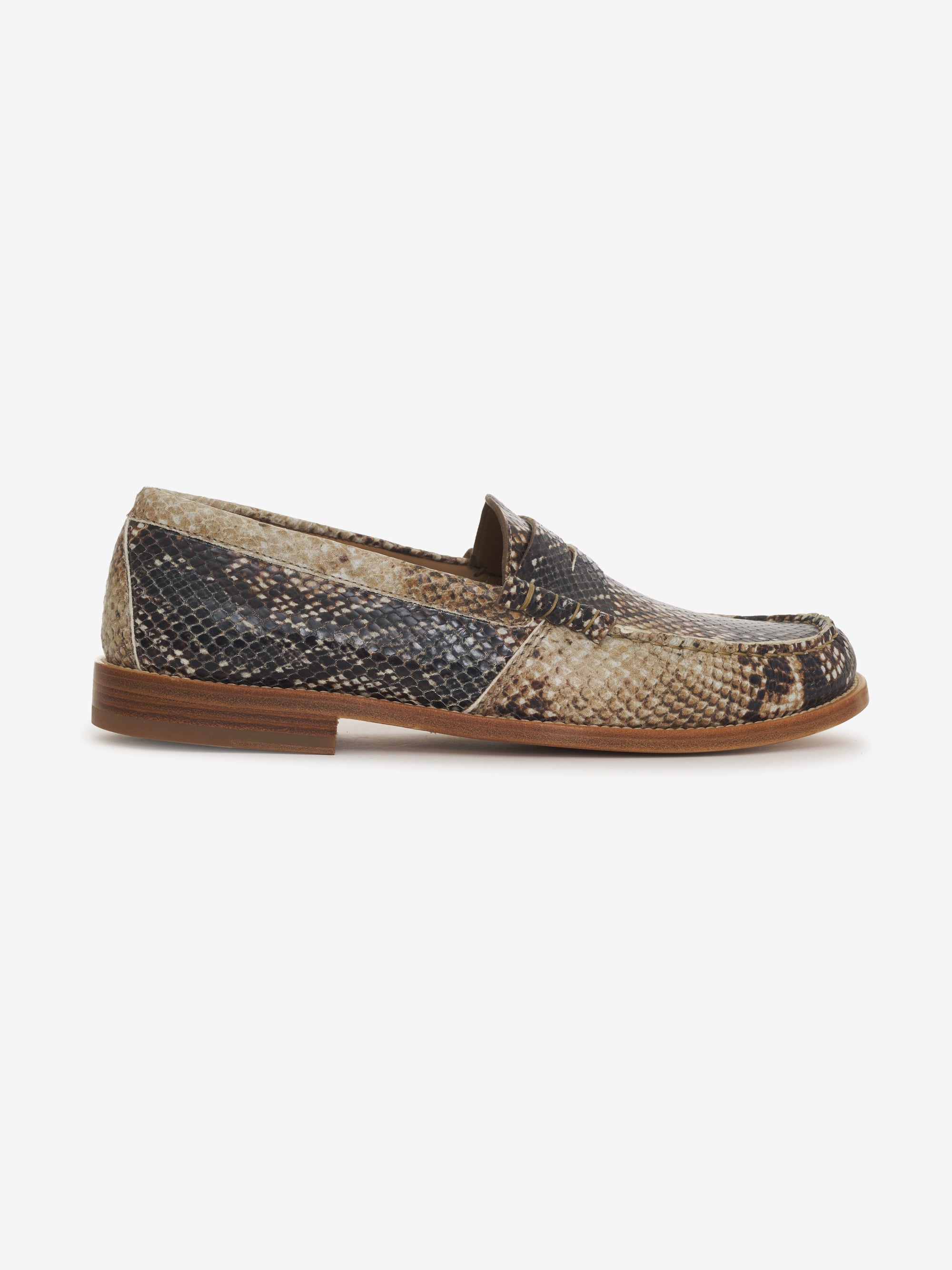 Snake print sale loafer