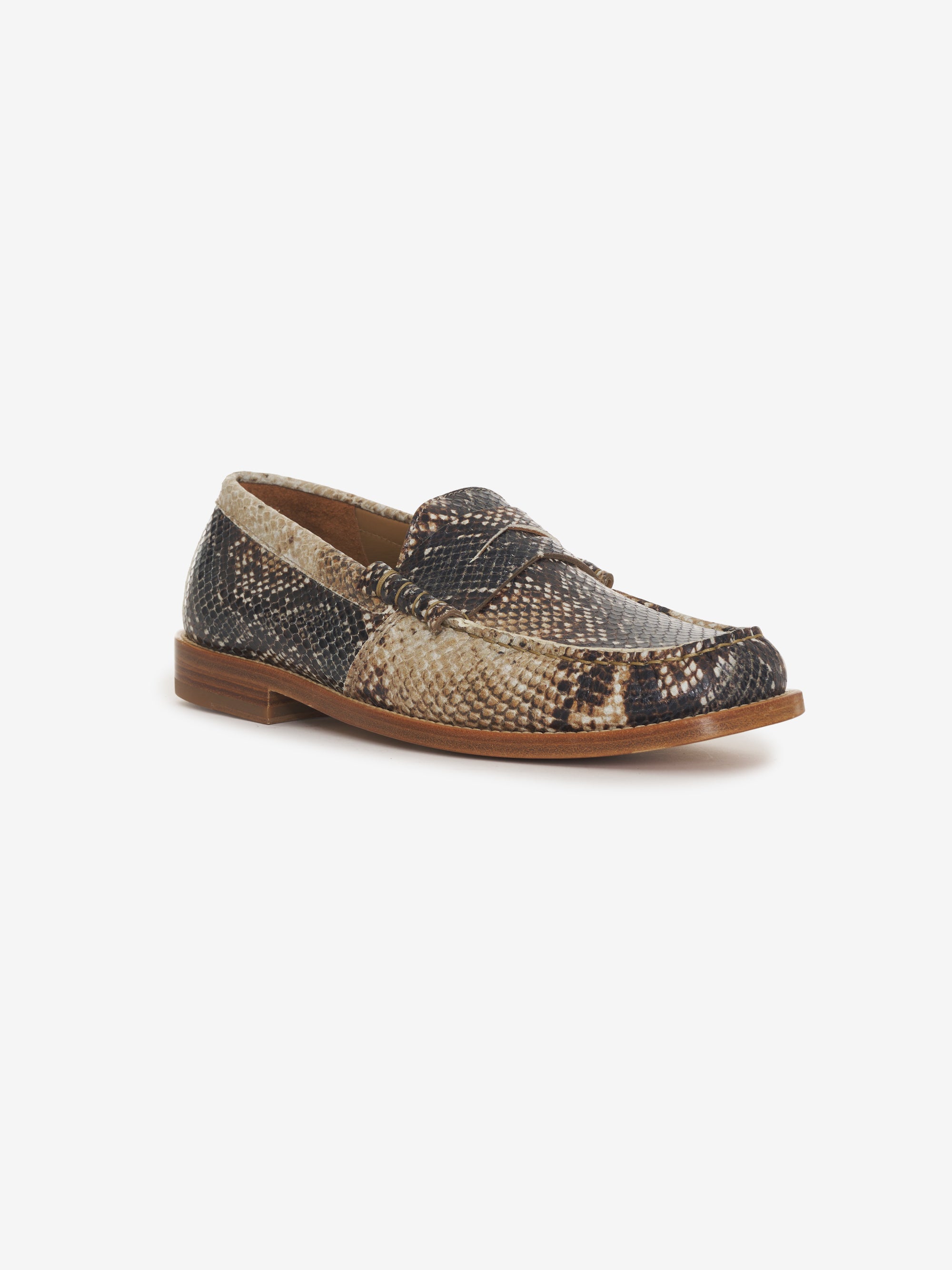 Men's on sale snakeskin loafers