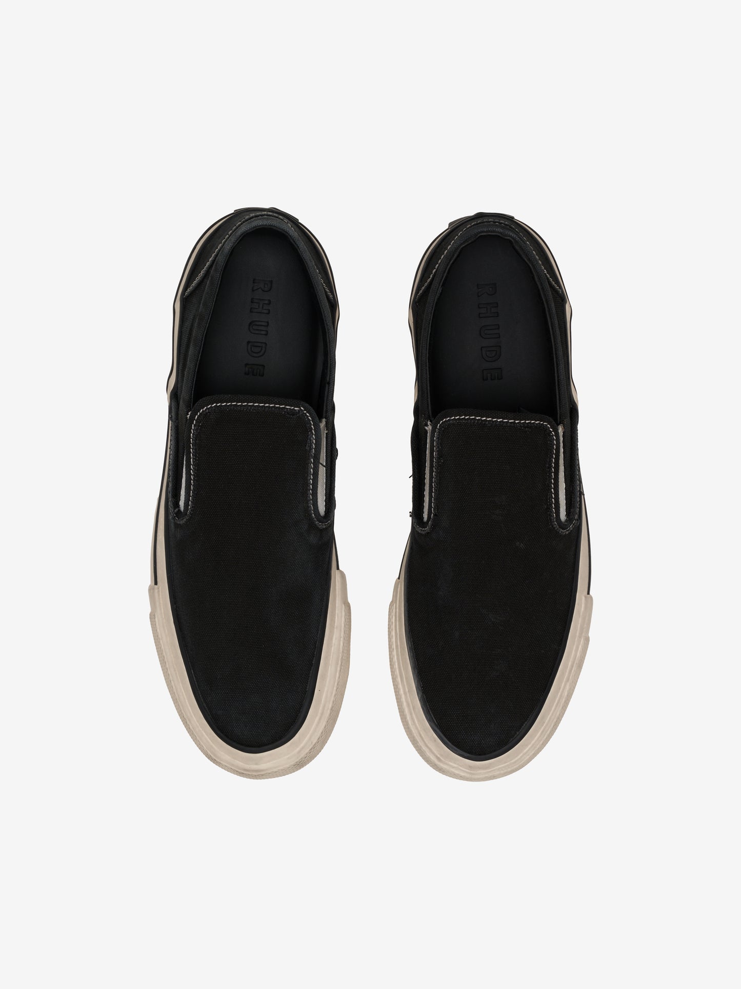 WASHED CANVAS SLIP ON SNEAKER