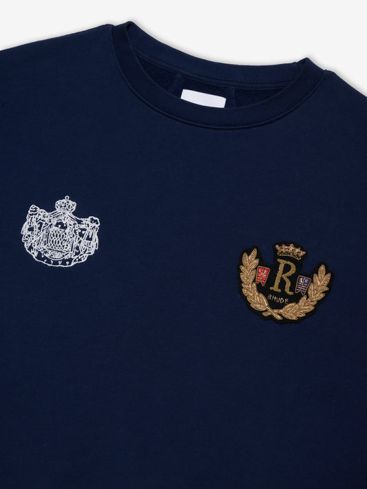 RHUDE MONACO CREST CREWNECK