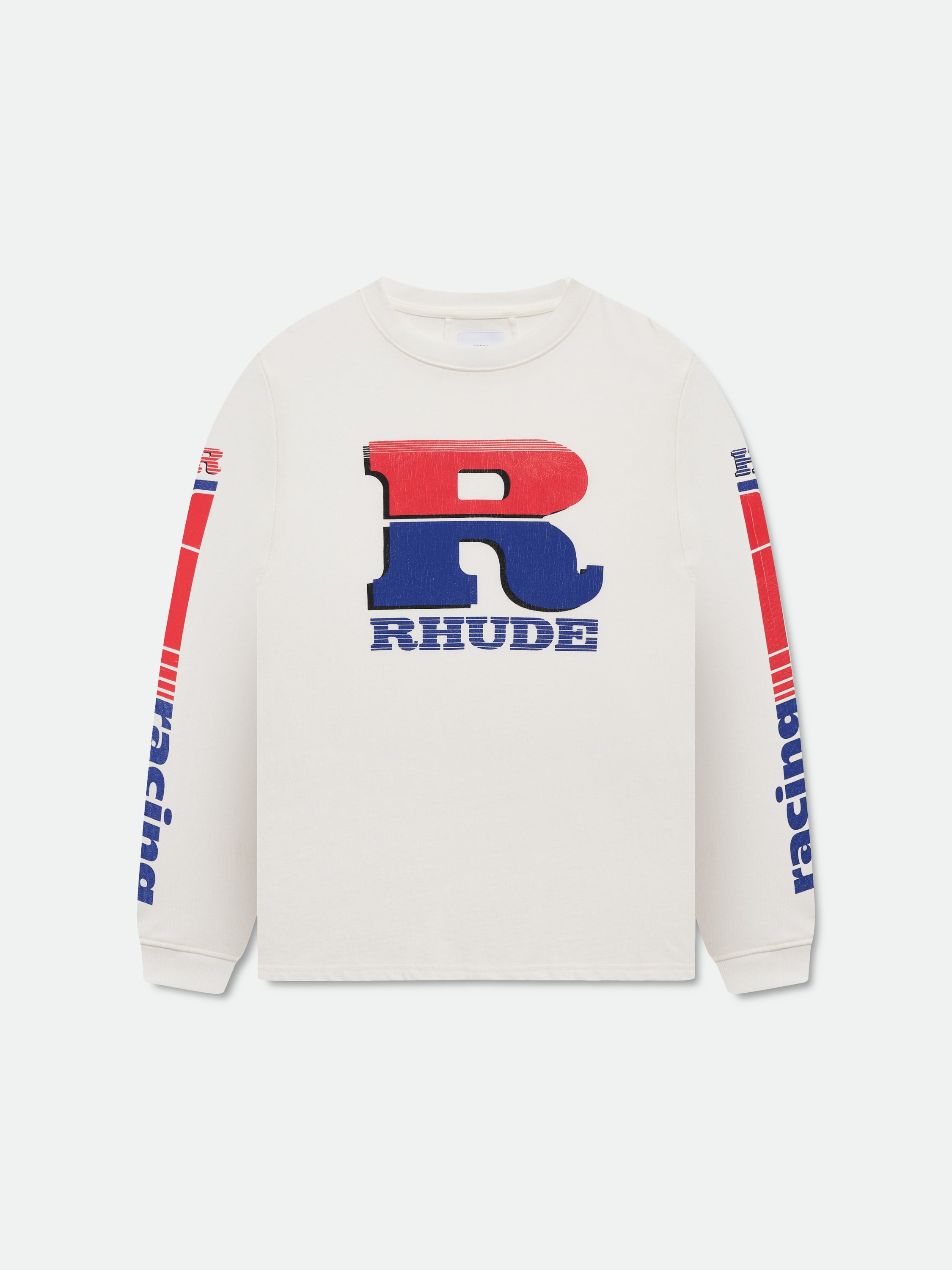 SPLIT PETROL LOGO LS TEE – R H U D E