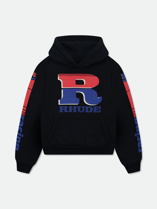SPLIT PETROL LOGO HOODIE