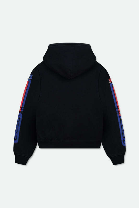 SPLIT PETROL LOGO HOODIE